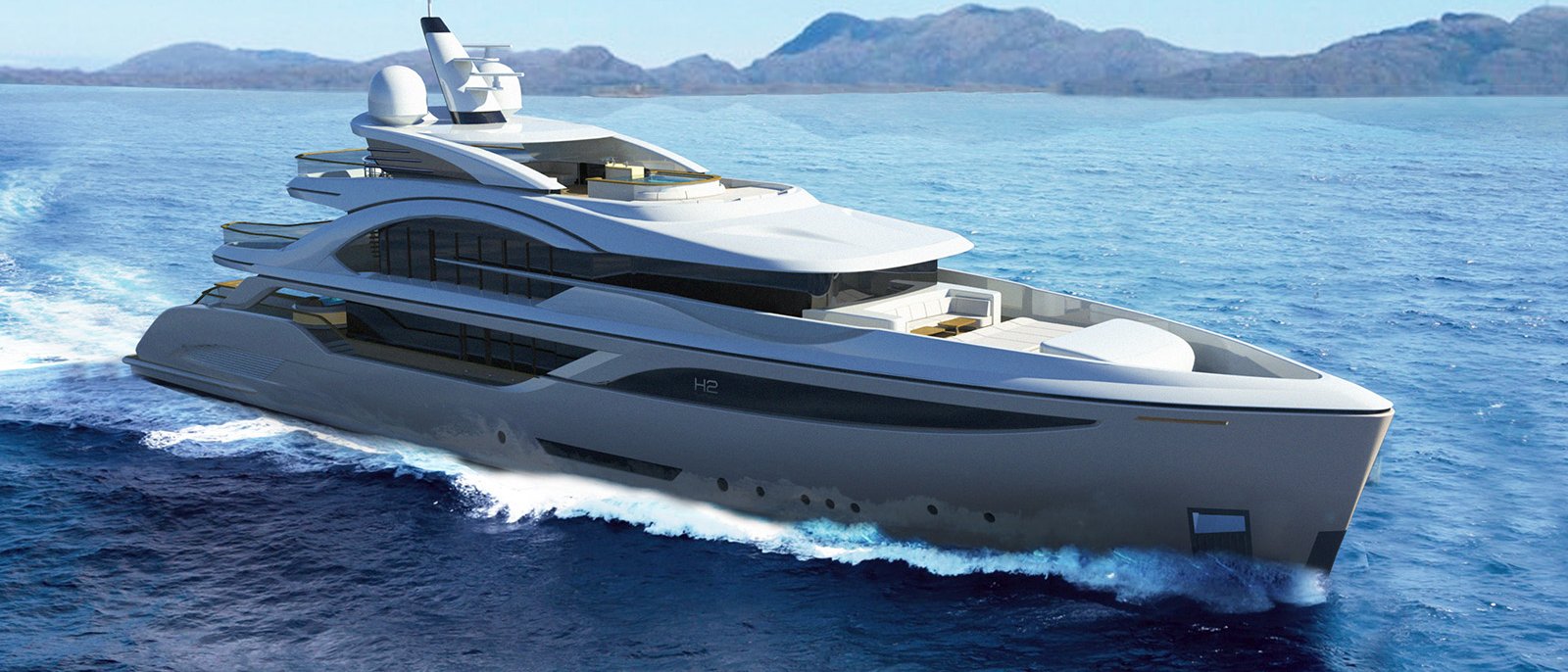Blade, 52.00m superyacht concept, designed by H2 Yacht Design