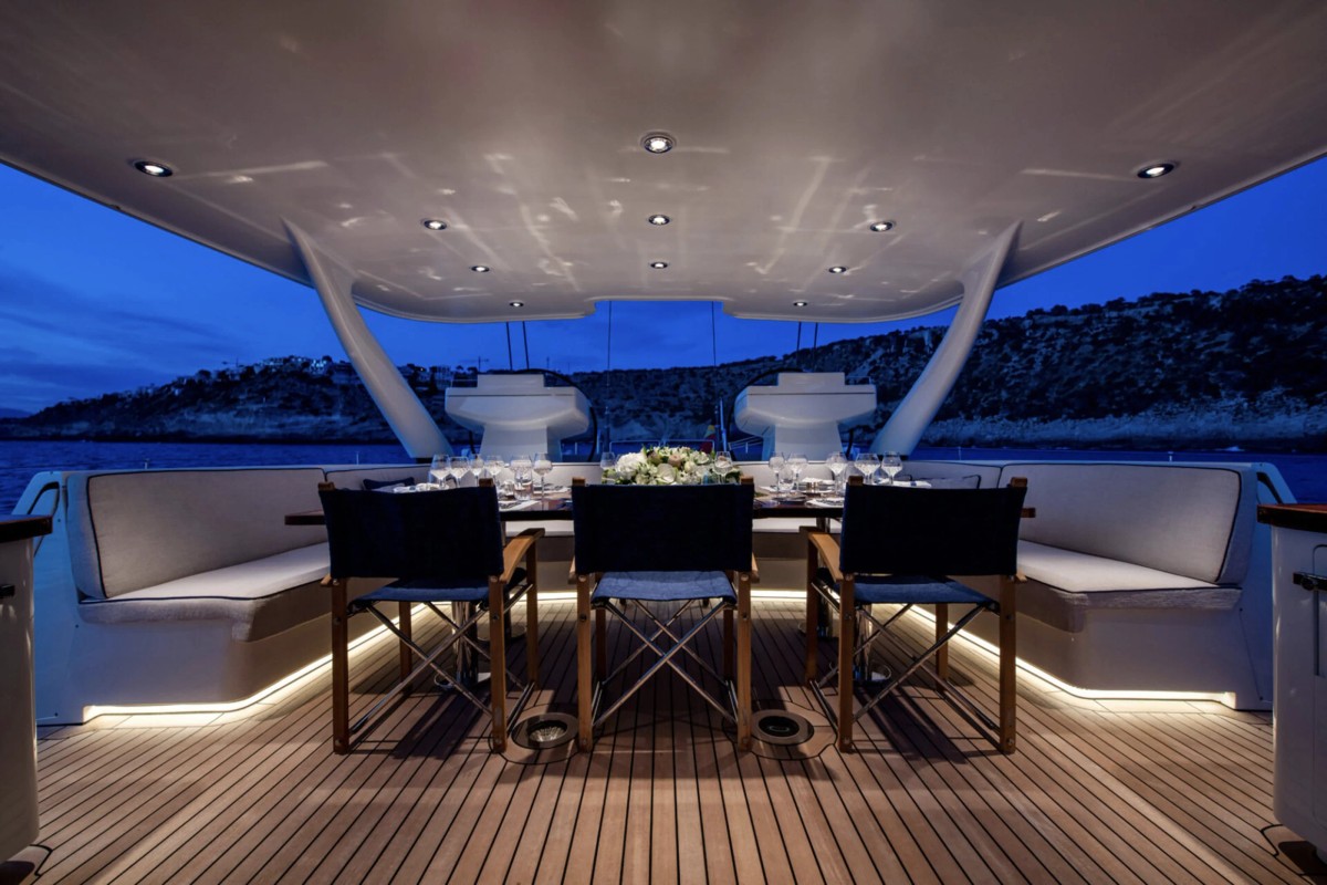 Dakota, 39m superyacht refit, built by Fitzroy Yachts, designed by H2 Yacht Design — photograph 6