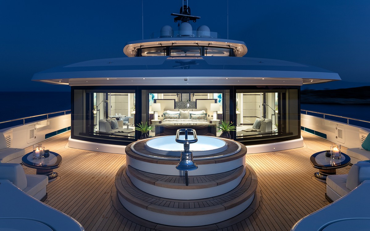 Go, 77m new build superyacht, built by Turquoise Yachts, designed by H2 Yacht Design — photograph 12