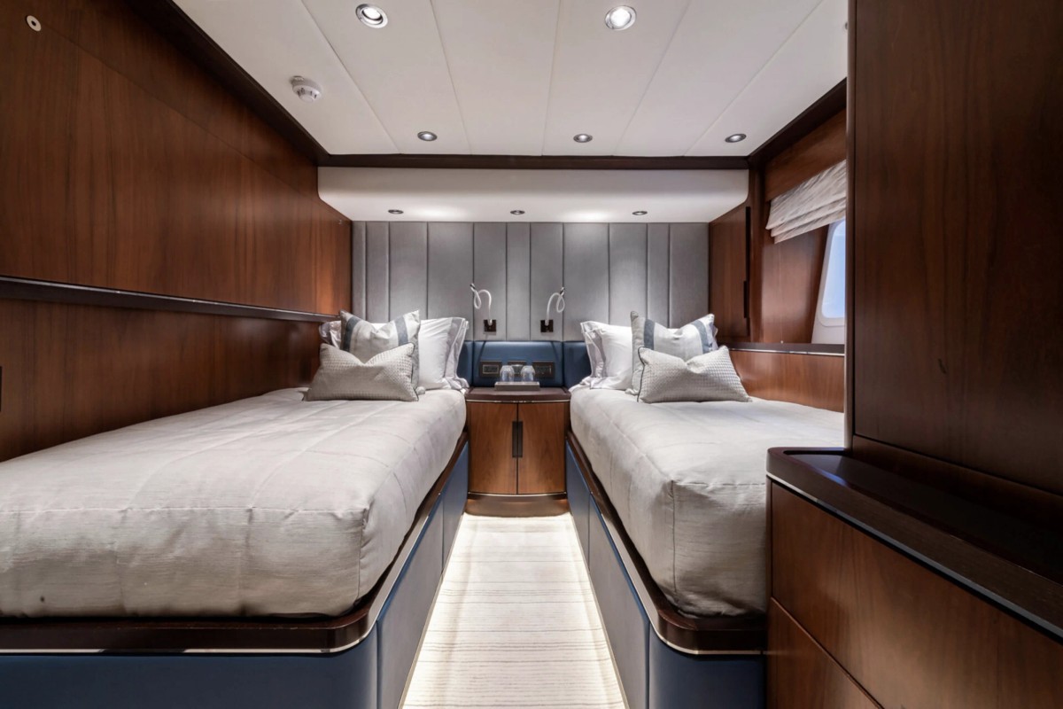 Dakota, 39m superyacht refit, built by Fitzroy Yachts, designed by H2 Yacht Design — photograph 30