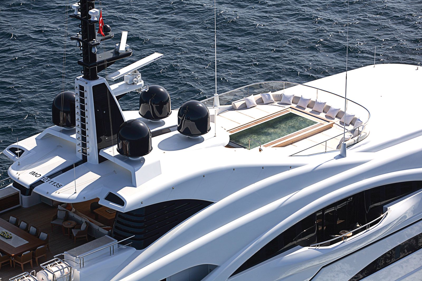 Vicky, 72.4m new build superyacht, built by Proteksan, designed by H2 Yacht Design — photograph 2
