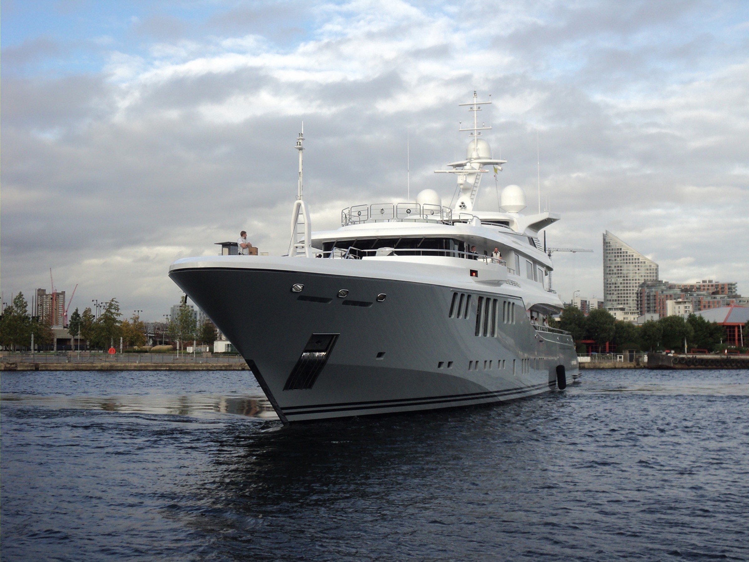 Odessa II, 73.8m new build superyacht, built by Nobiskrug, designed by H2 Yacht Design — photograph 19