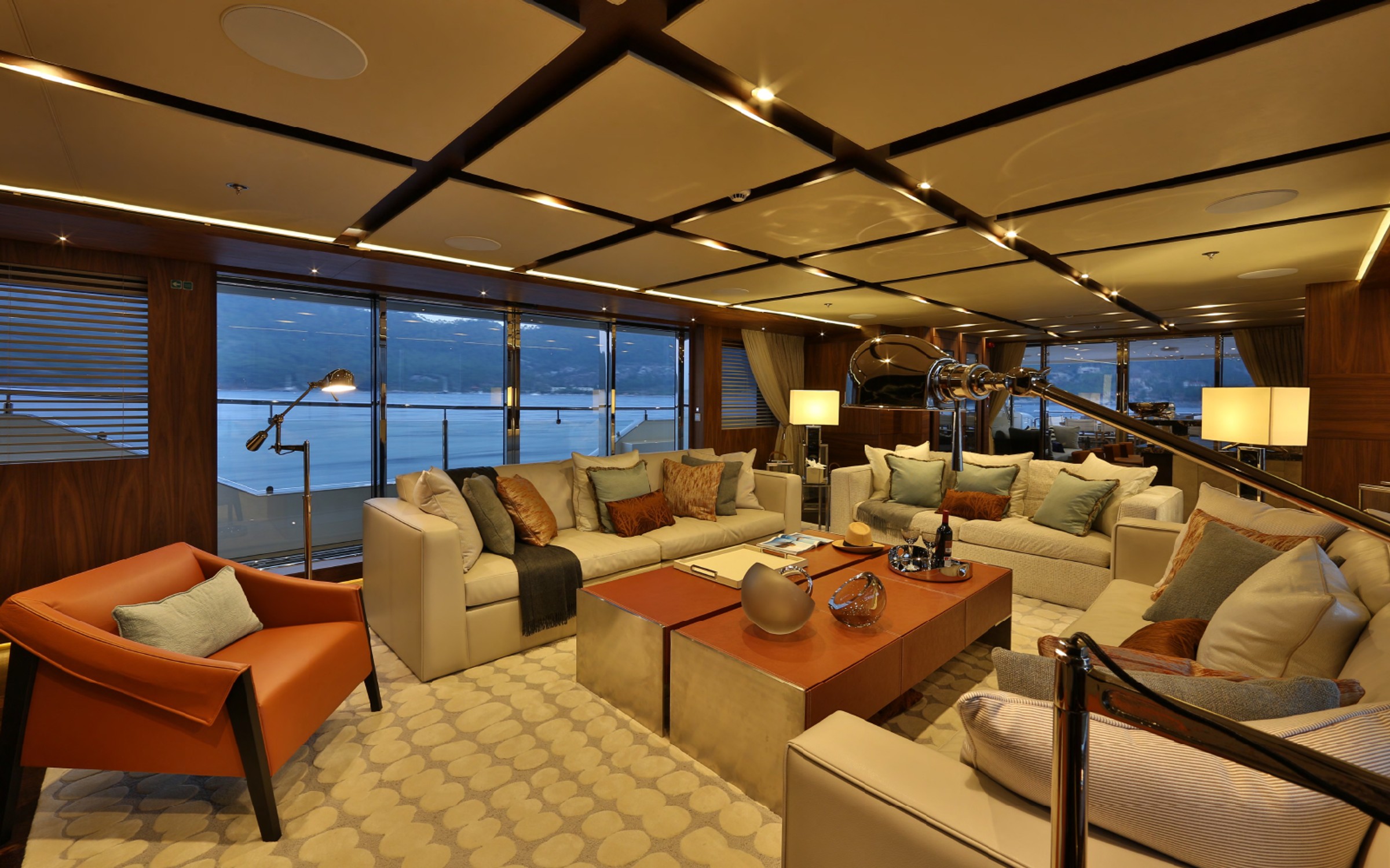 Giaola Lu, 47m new build superyacht, built by Bilgin Yachts, designed by H2 Yacht Design — photograph 13
