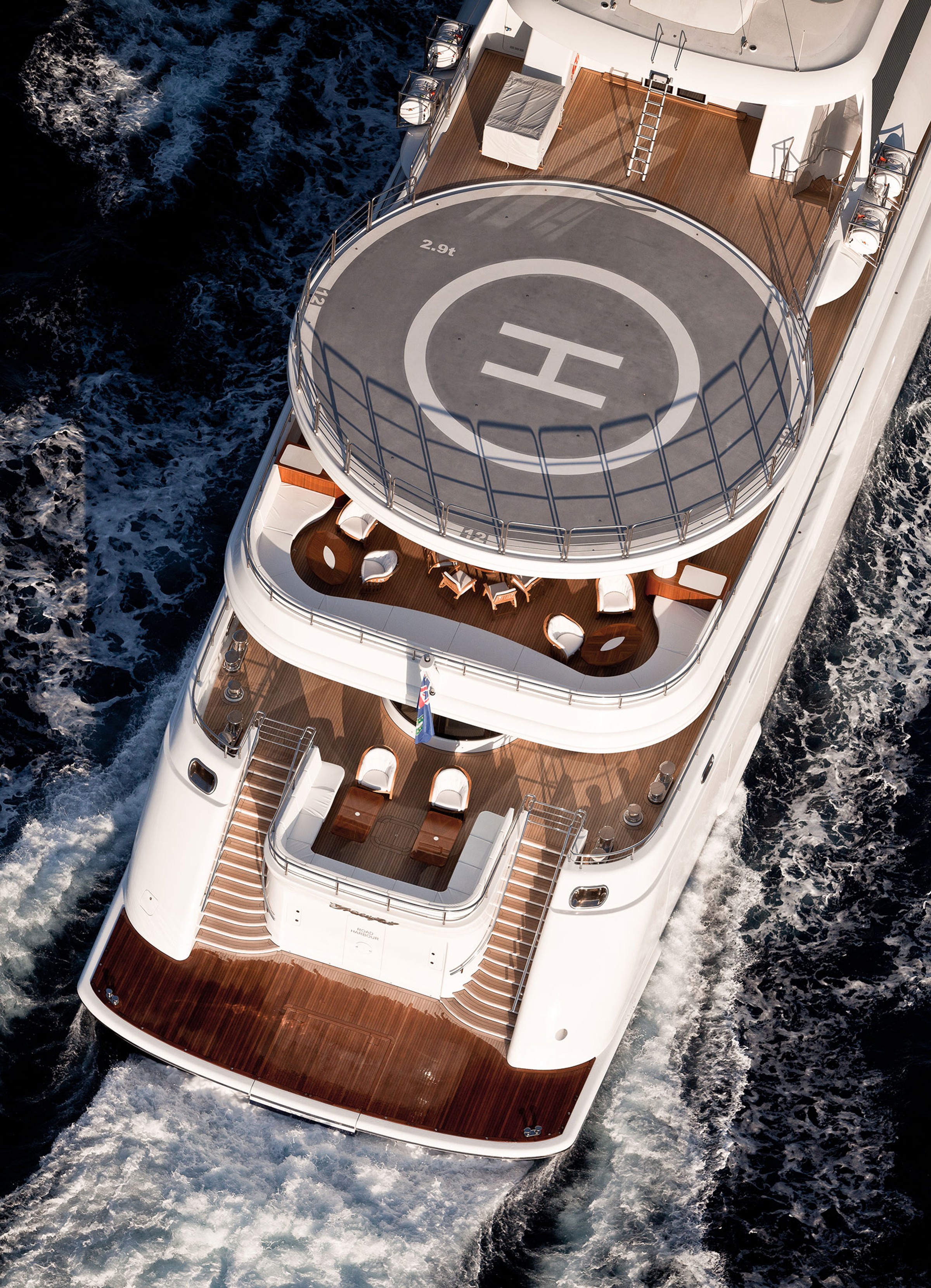 Graceful, 83m new build superyacht, built by Blohm+Voss, designed by H2 Yacht Design — photograph 4