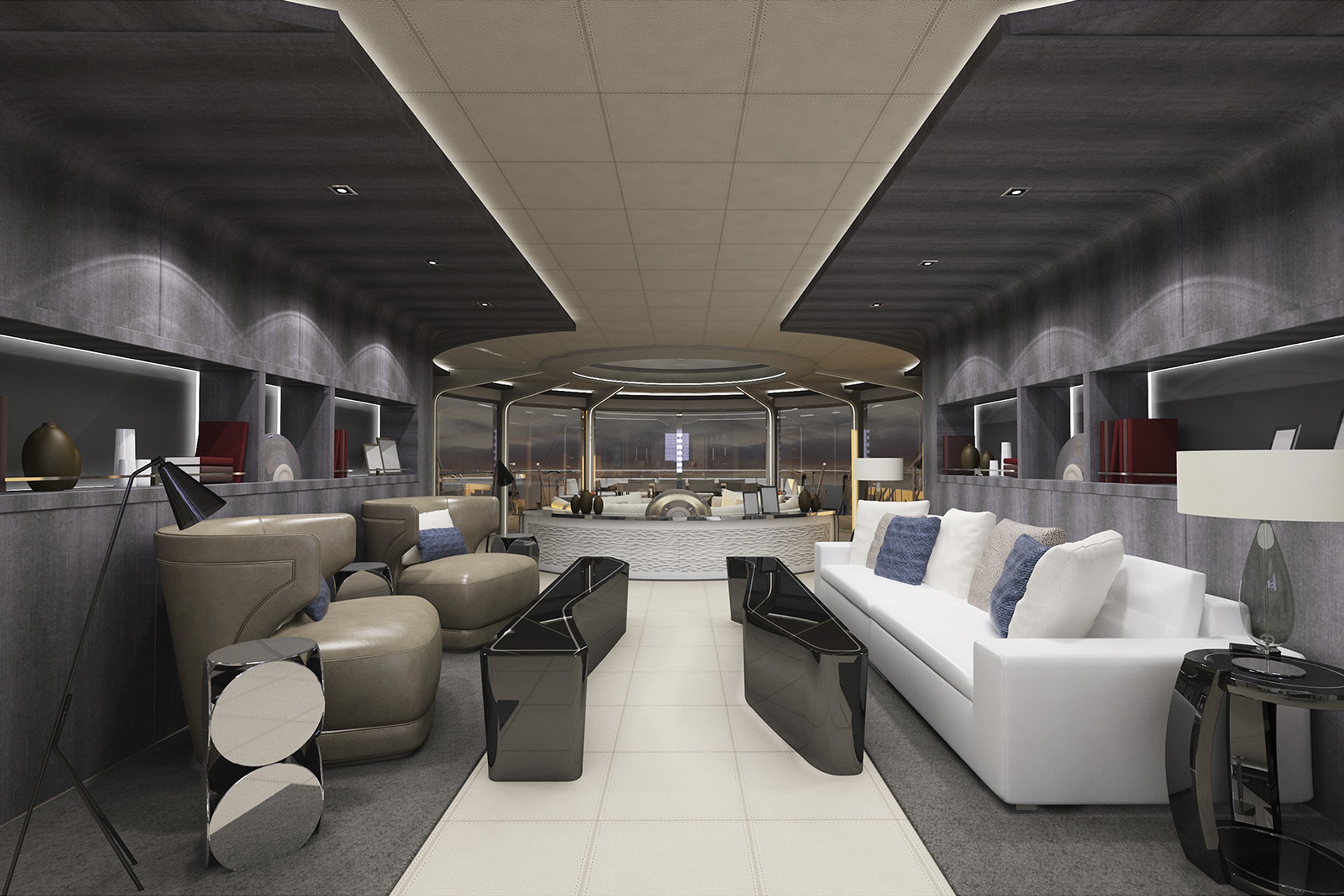 Dorries Maritime, 85.00m superyacht concept, designed by H2 Yacht Design — photograph 10