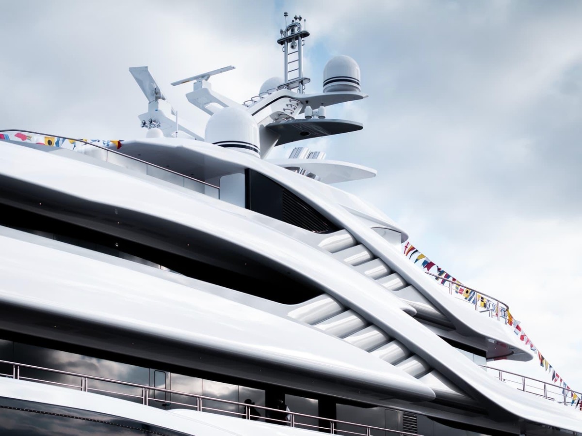 Angelique, 88m new build superyacht, built by Turquoise Yachts, designed by H2 Yacht Design — photograph 11