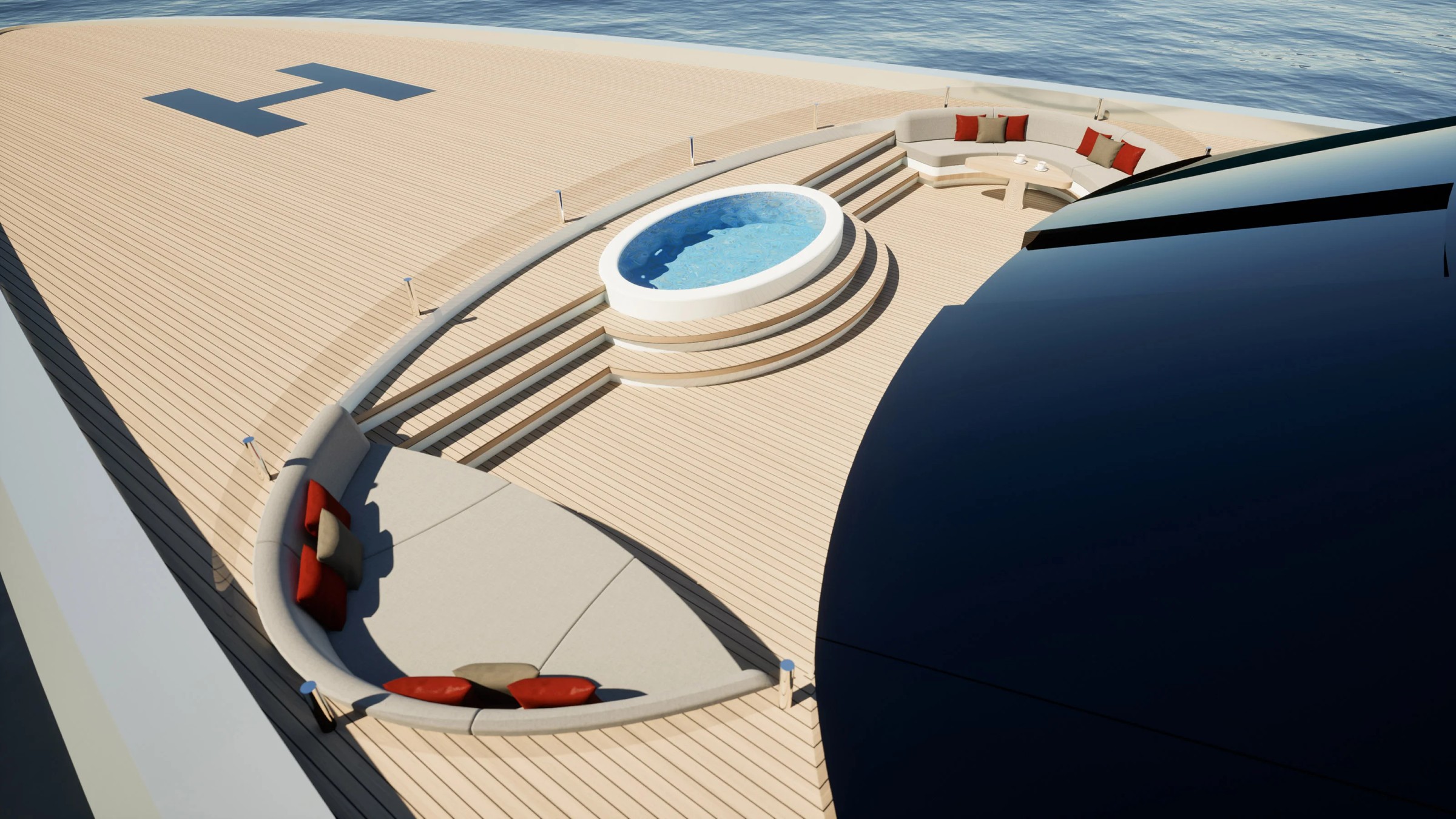 Blade, 83.74m superyacht concept, designed by H2 Yacht Design — photograph 16