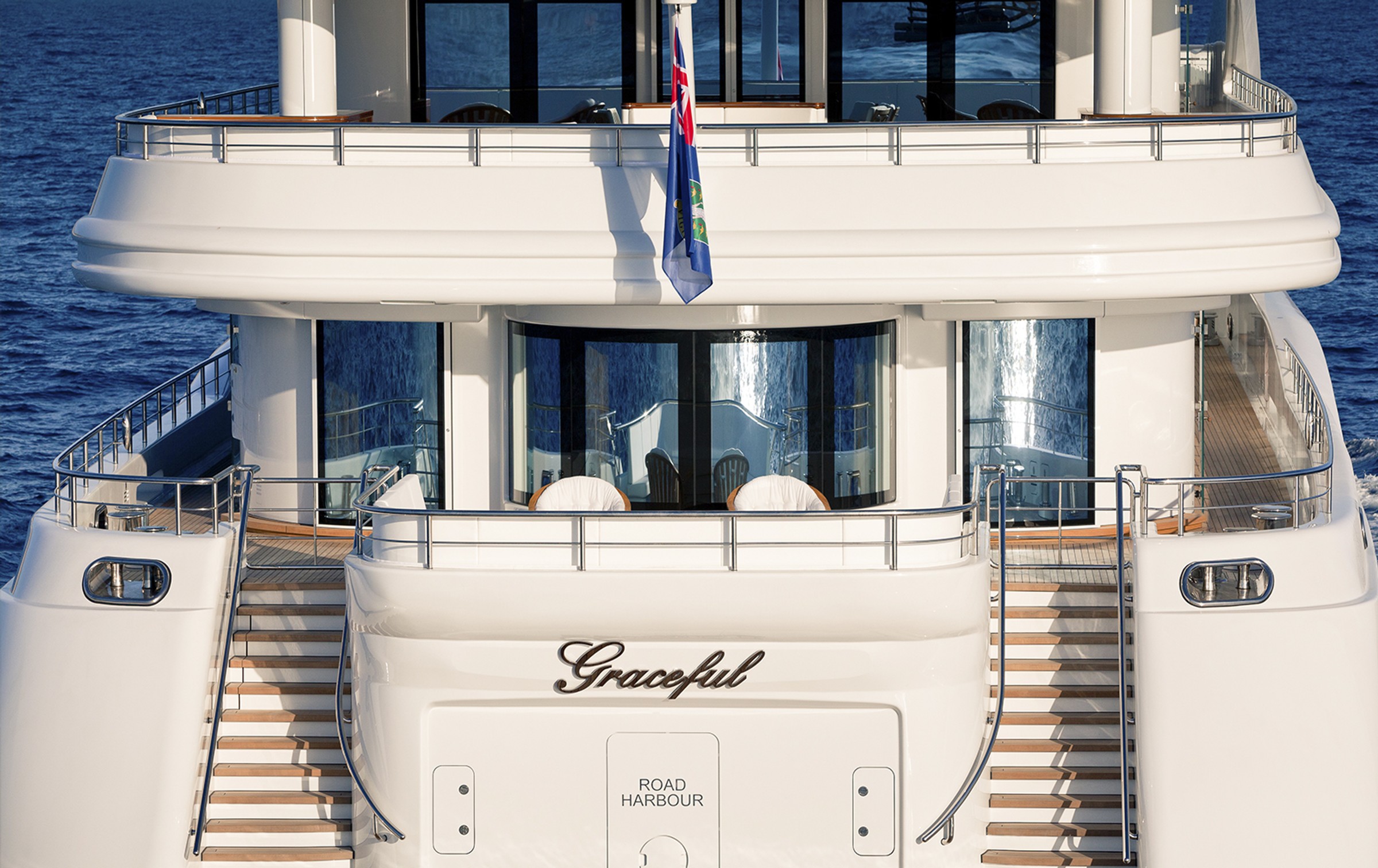 Graceful, 83m new build superyacht, built by Blohm+Voss, designed by H2 Yacht Design — photograph 7