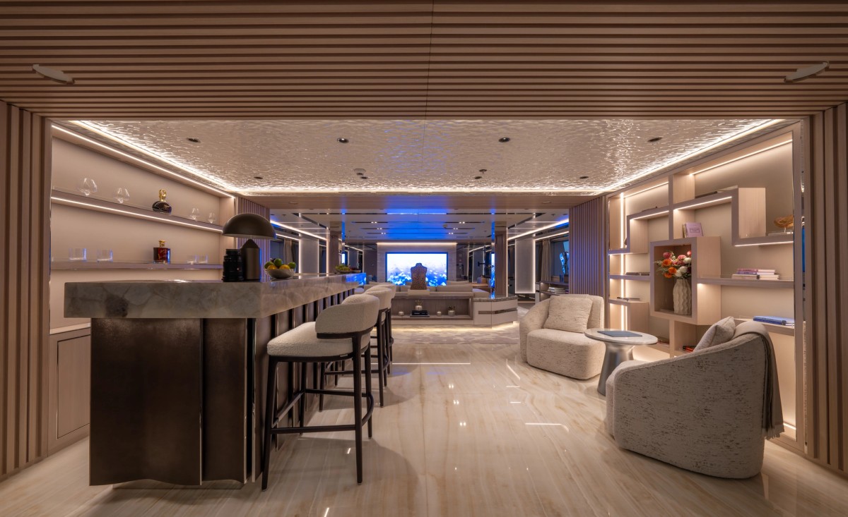 Al Reem, 80m new build superyacht, built by Bilgin Yachts, designed by H2 Yacht Design — photograph 8