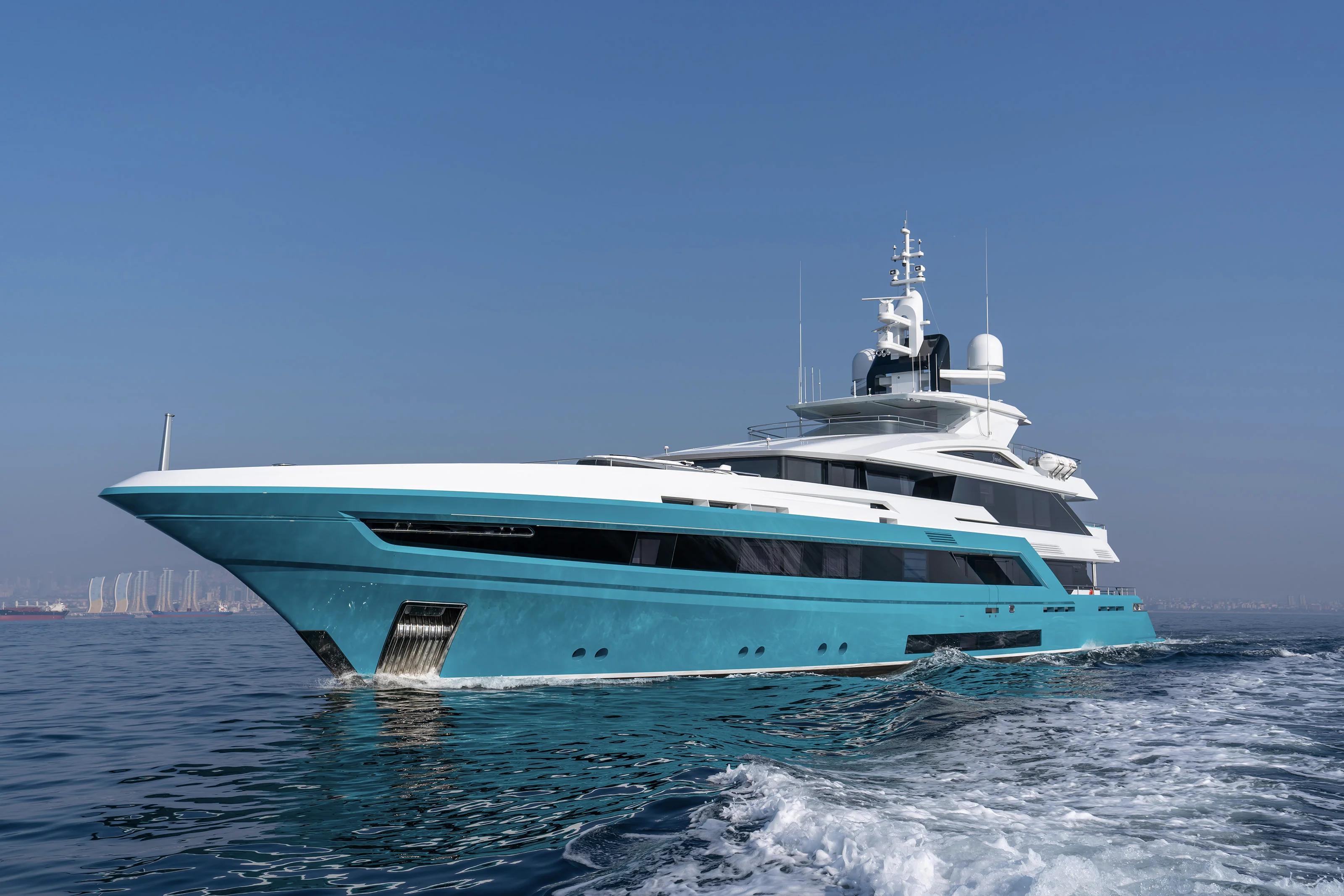 Jewels, 52.5m new build superyacht, built by Turquoise Yachts, designed by H2 Yacht Design