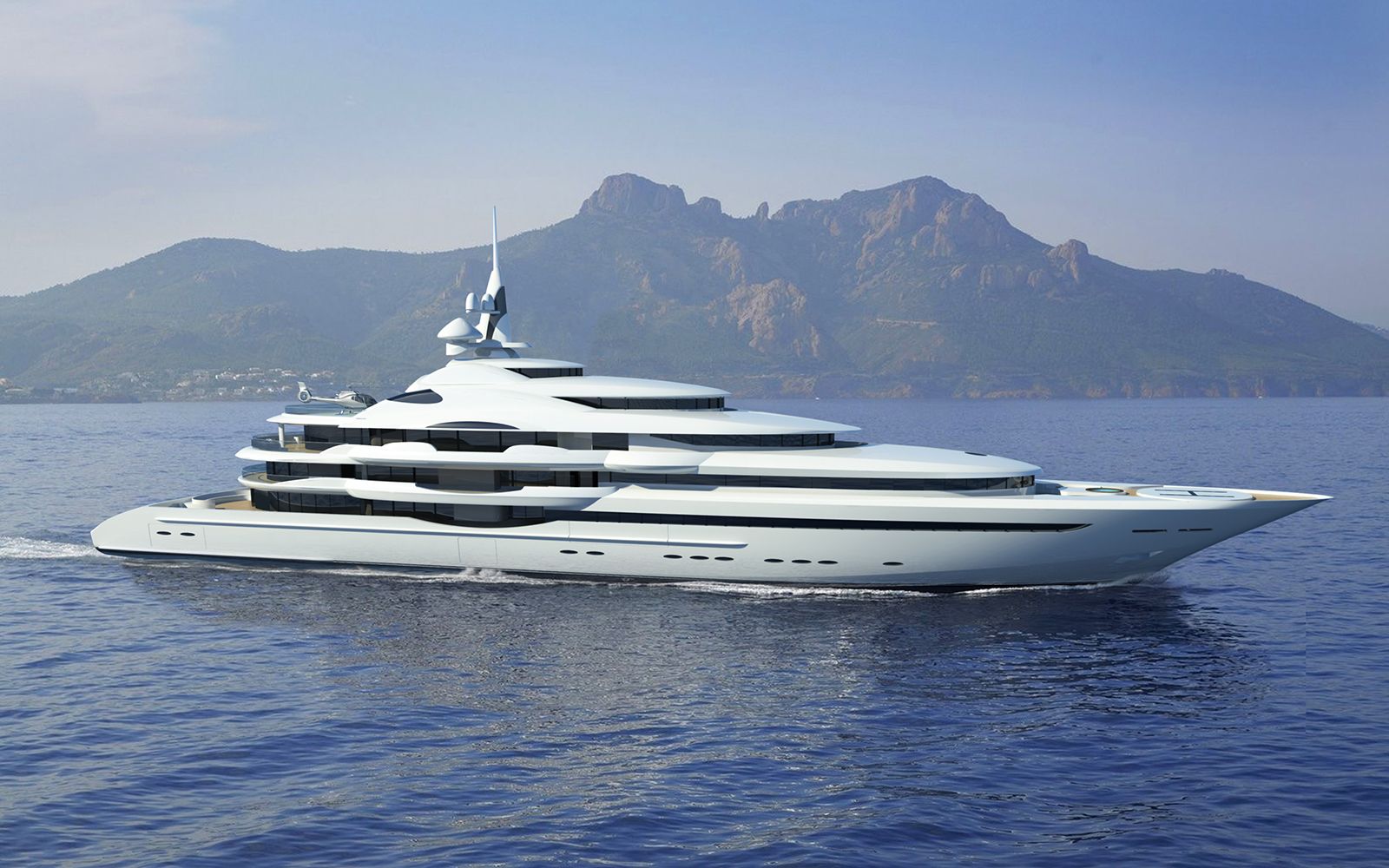 Raptor, 105m superyacht concept, designed by H2 Yacht Design — photograph 1