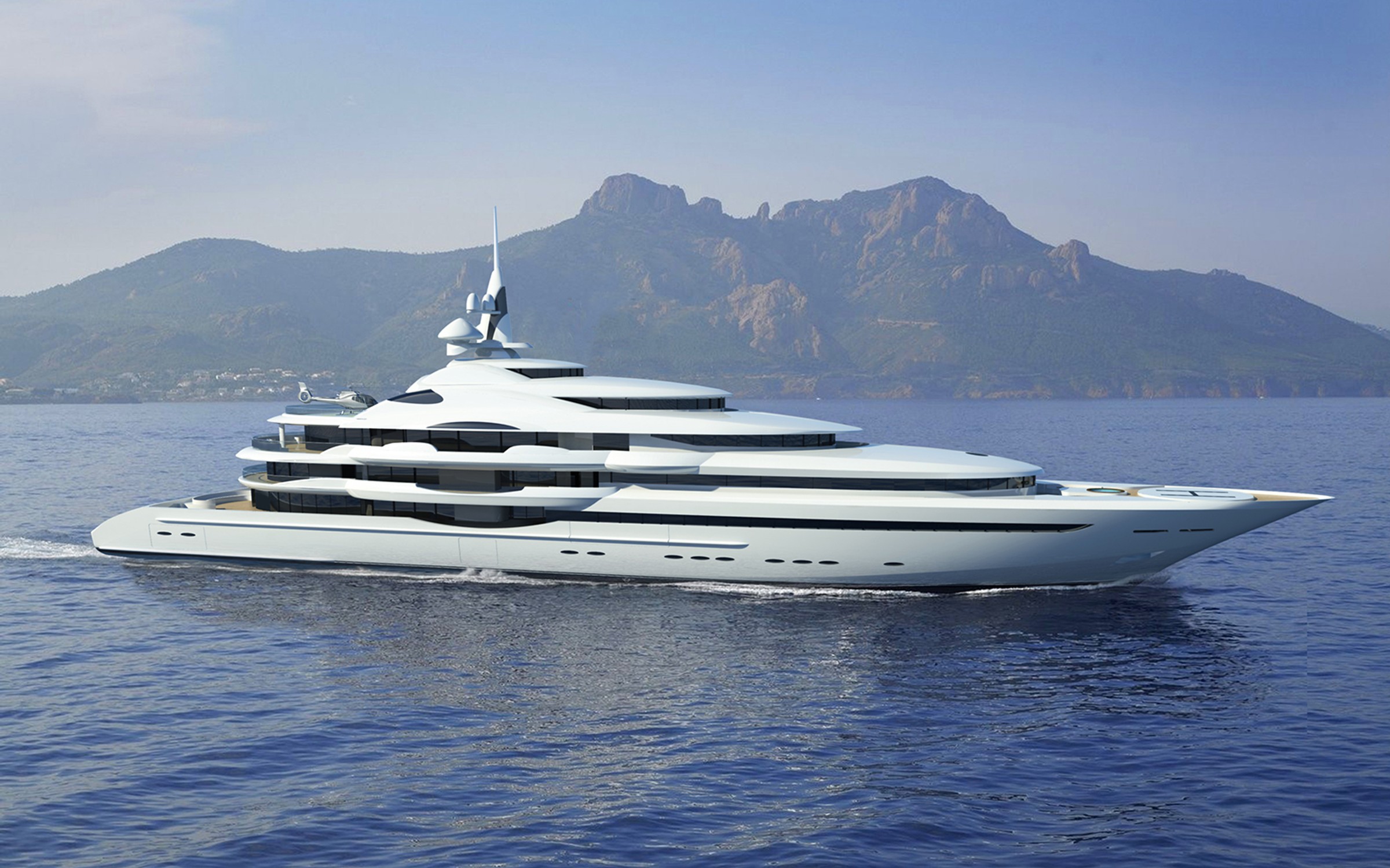 Raptor, 105m superyacht concept, designed by H2 Yacht Design — photograph 1