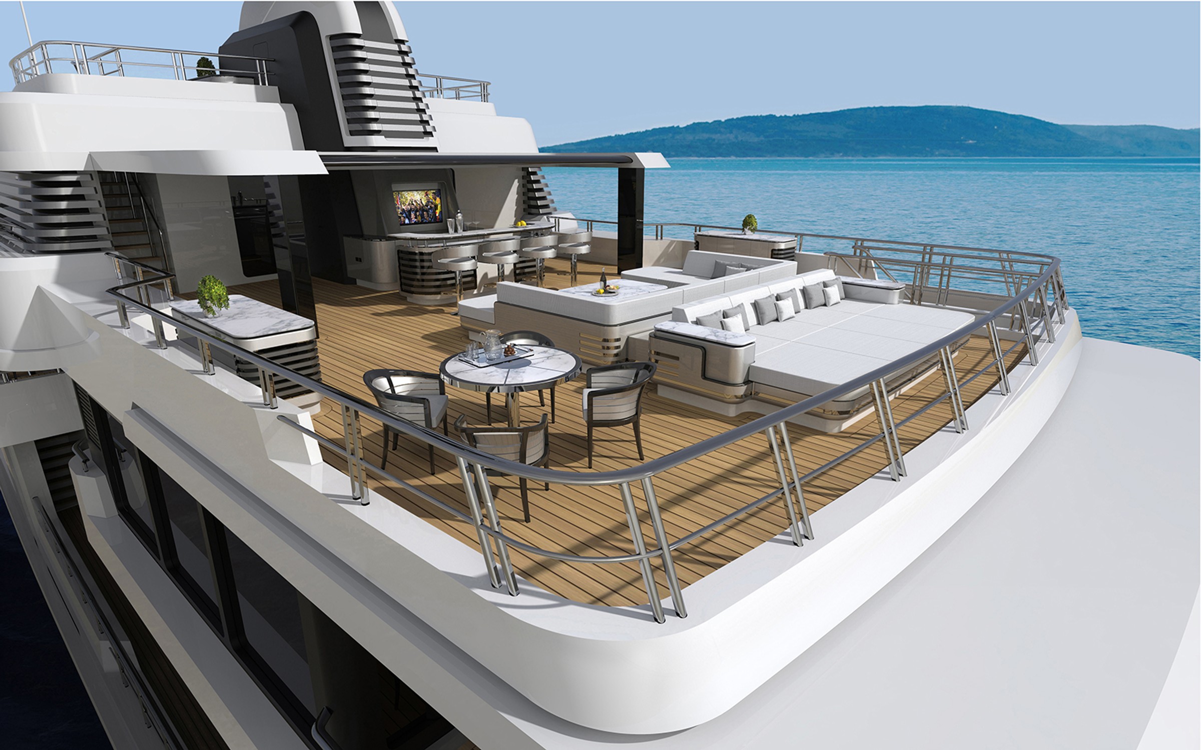 Barracuda Explorer, 65m superyacht concept, designed by H2 Yacht Design — photograph 7