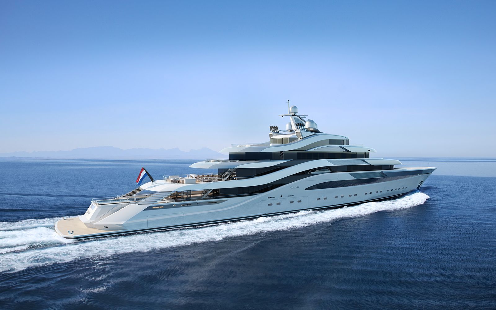 Pollux, 111m superyacht concept, designed by H2 Yacht Design