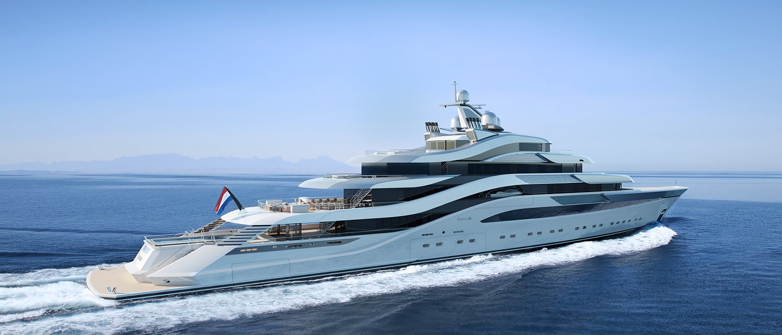 Pollux, 111m superyacht concept, designed by H2 Yacht Design