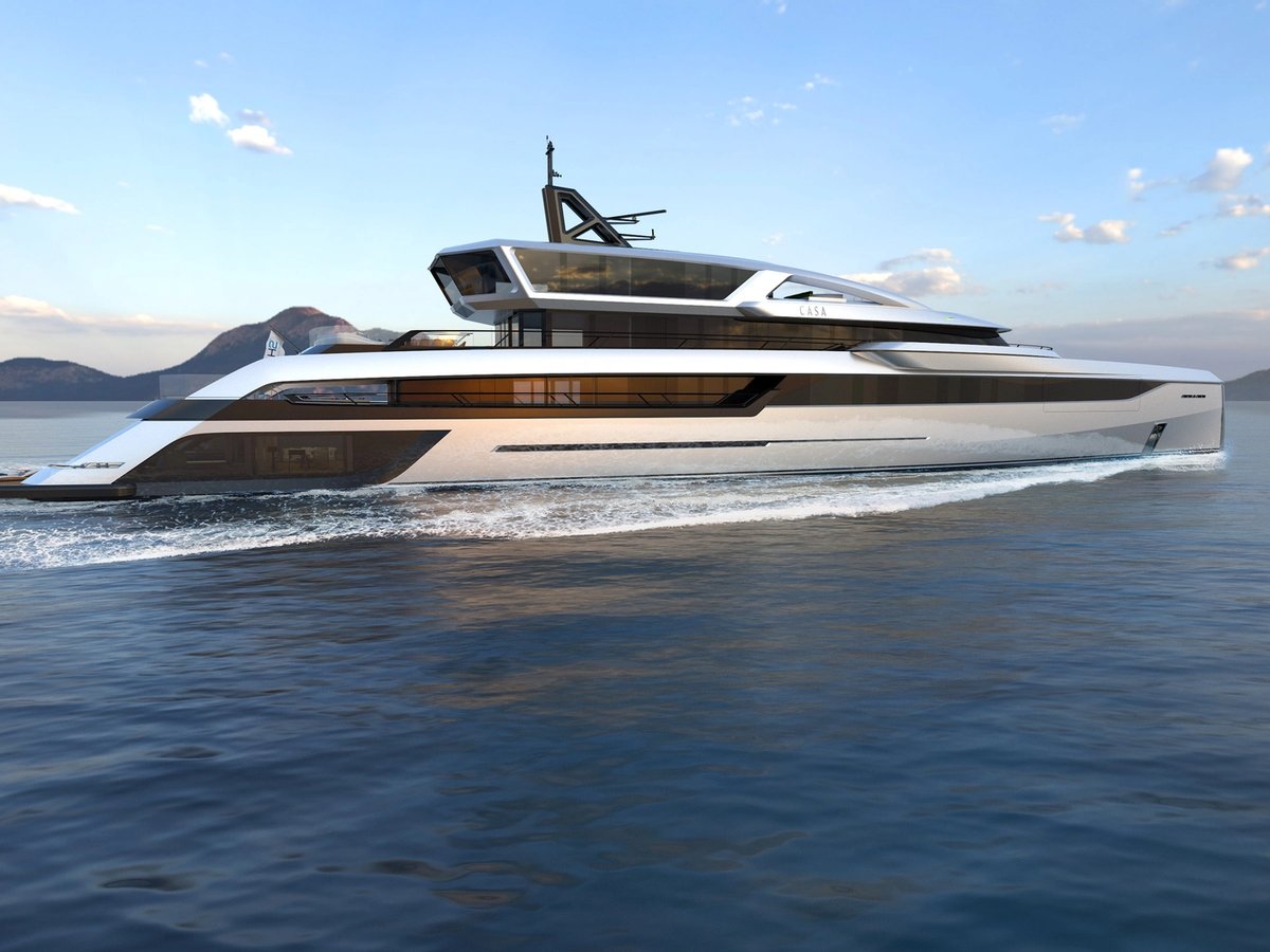 CASA, 80m superyacht concept, designed by H2 Yacht Design — photograph 2