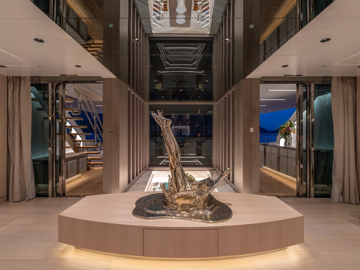 Al Reem, 80m new build superyacht, built by Bilgin Yachts, designed by H2 Yacht Design — photograph 2