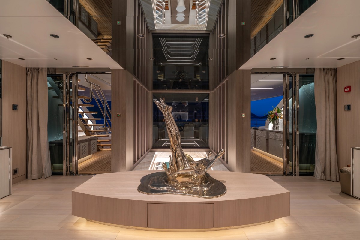 Al Reem, 80m new build superyacht, built by Bilgin Yachts, designed by H2 Yacht Design — photograph 2