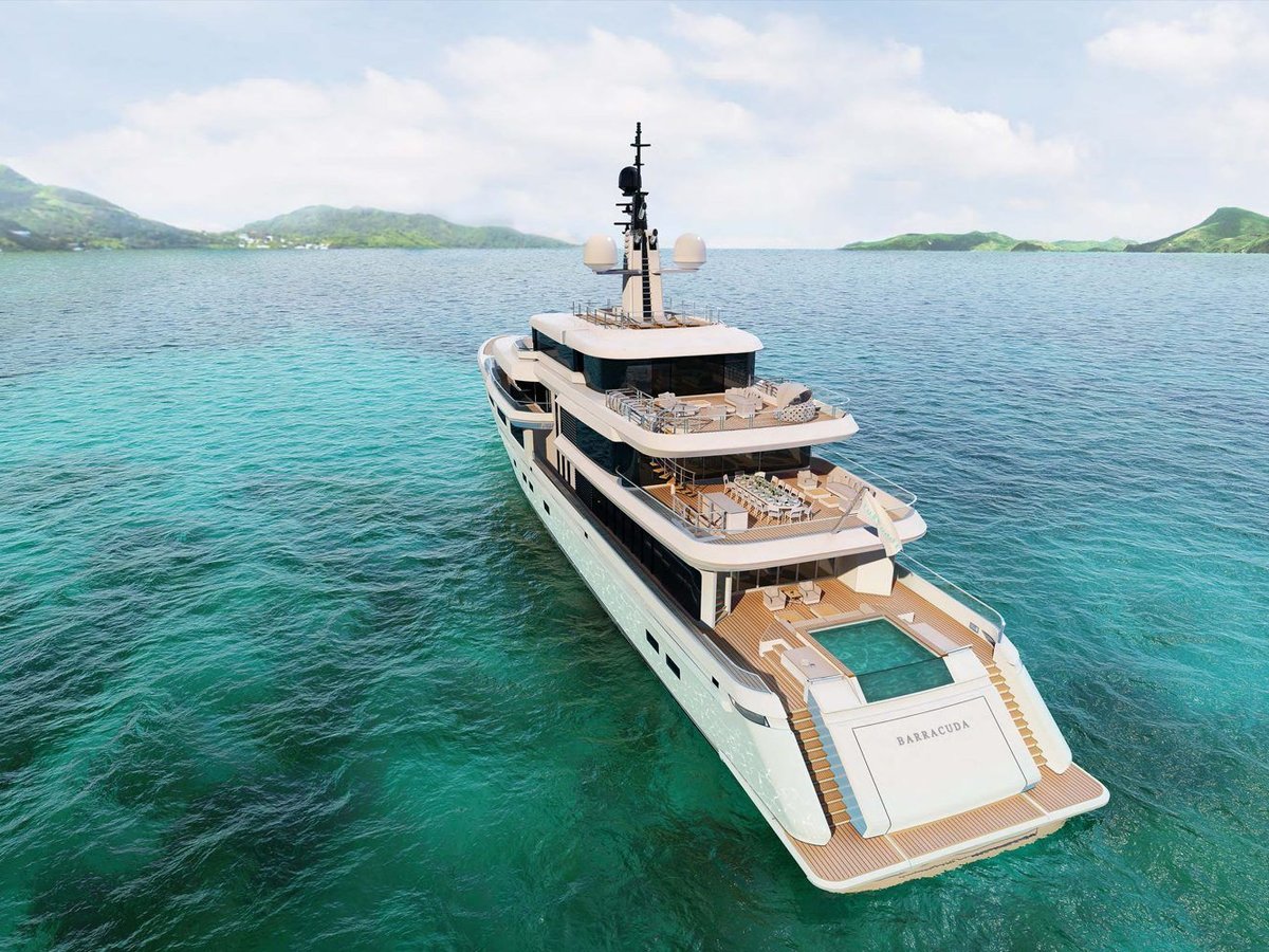 Barracuda I, 74m superyacht concept, designed by H2 Yacht Design — photograph 2