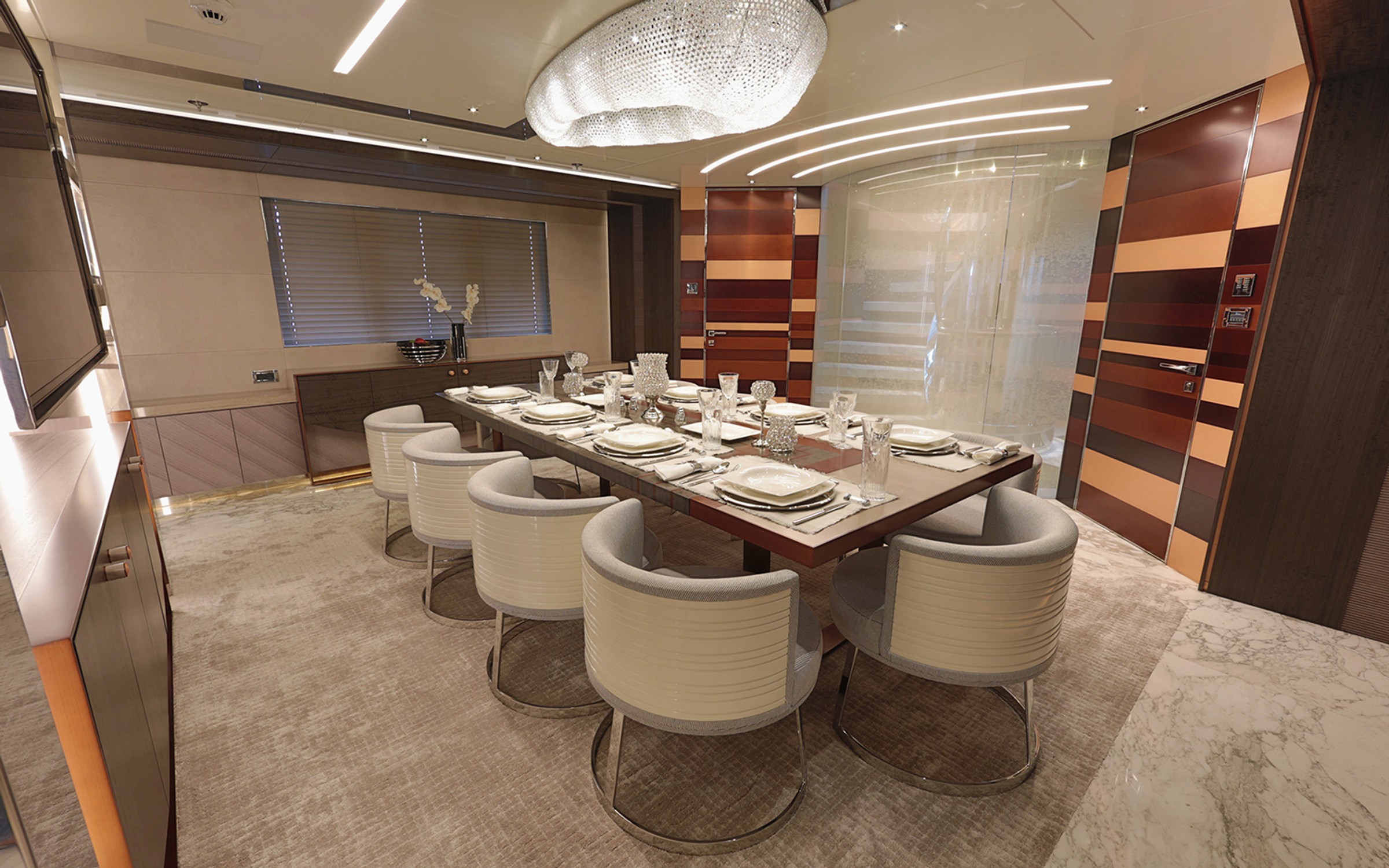 Nerissa, 47.5m new build superyacht, built by Bilgin Yachts, designed by H2 Yacht Design — photograph 4