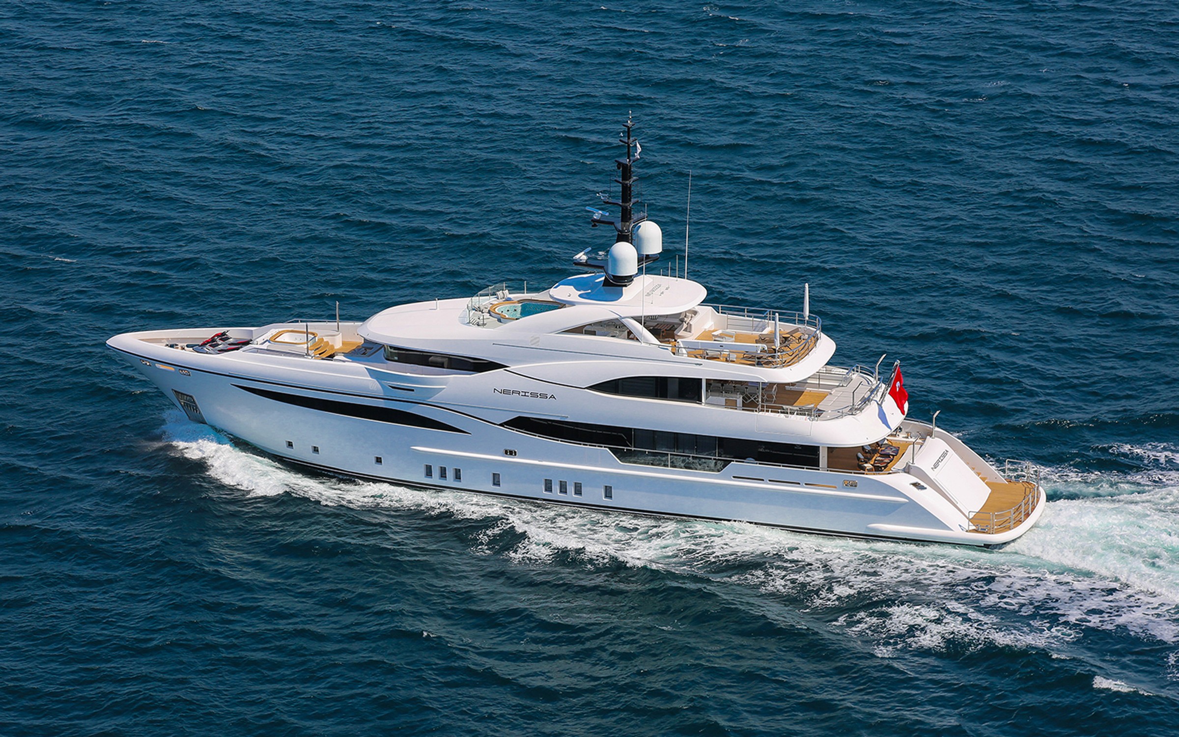 Nerissa, 47.5m new build superyacht, built by Bilgin Yachts, designed by H2 Yacht Design