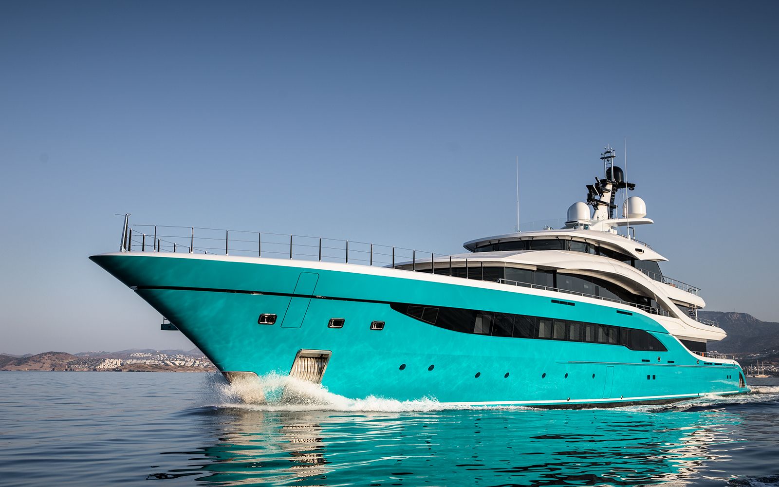 Go, 77m new build superyacht, built by Turquoise Yachts, designed by H2 Yacht Design — photograph 2
