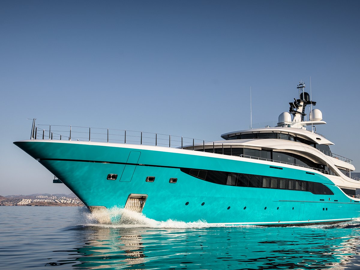 Go, 77m new build superyacht, built by Turquoise Yachts, designed by H2 Yacht Design — photograph 2