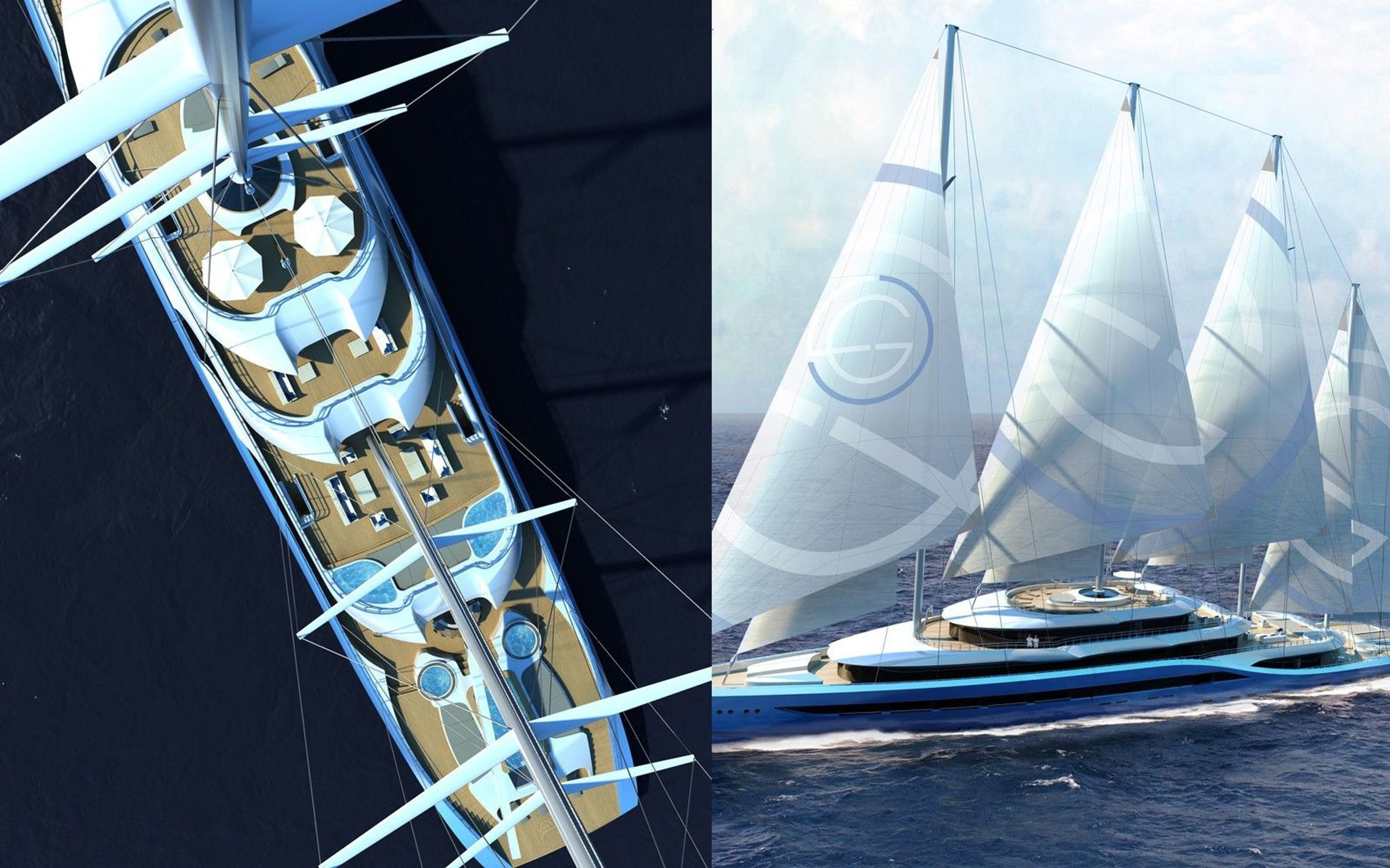 Atlas, 110m superyacht concept, designed by H2 Yacht Design — photograph 1