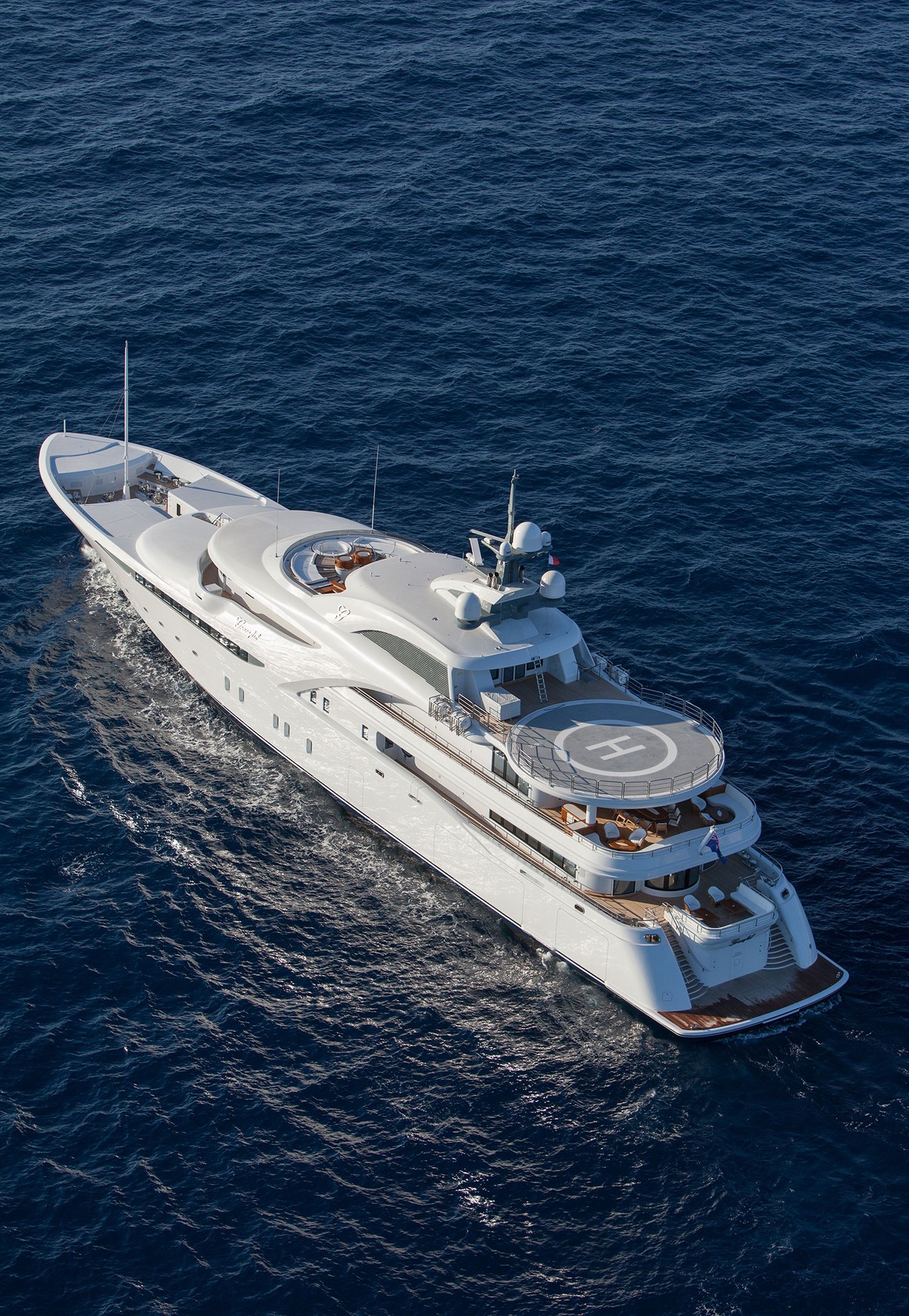 Graceful, 83m new build superyacht, built by Blohm+Voss, designed by H2 Yacht Design — photograph 3