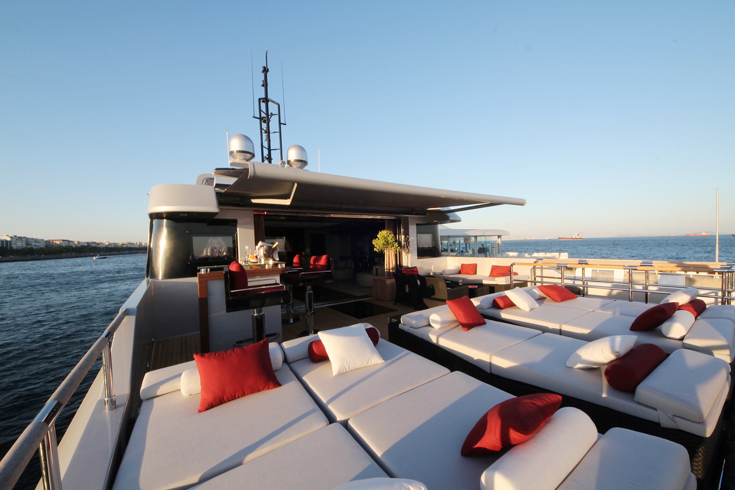 Project M, 48m new build superyacht, built by Bilgin Yachts, designed by H2 Yacht Design — photograph 1