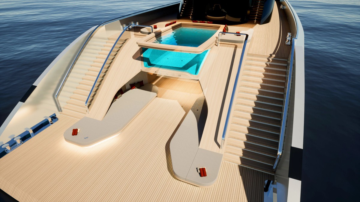 Blade, 83.74m superyacht concept, designed by H2 Yacht Design — photograph 9