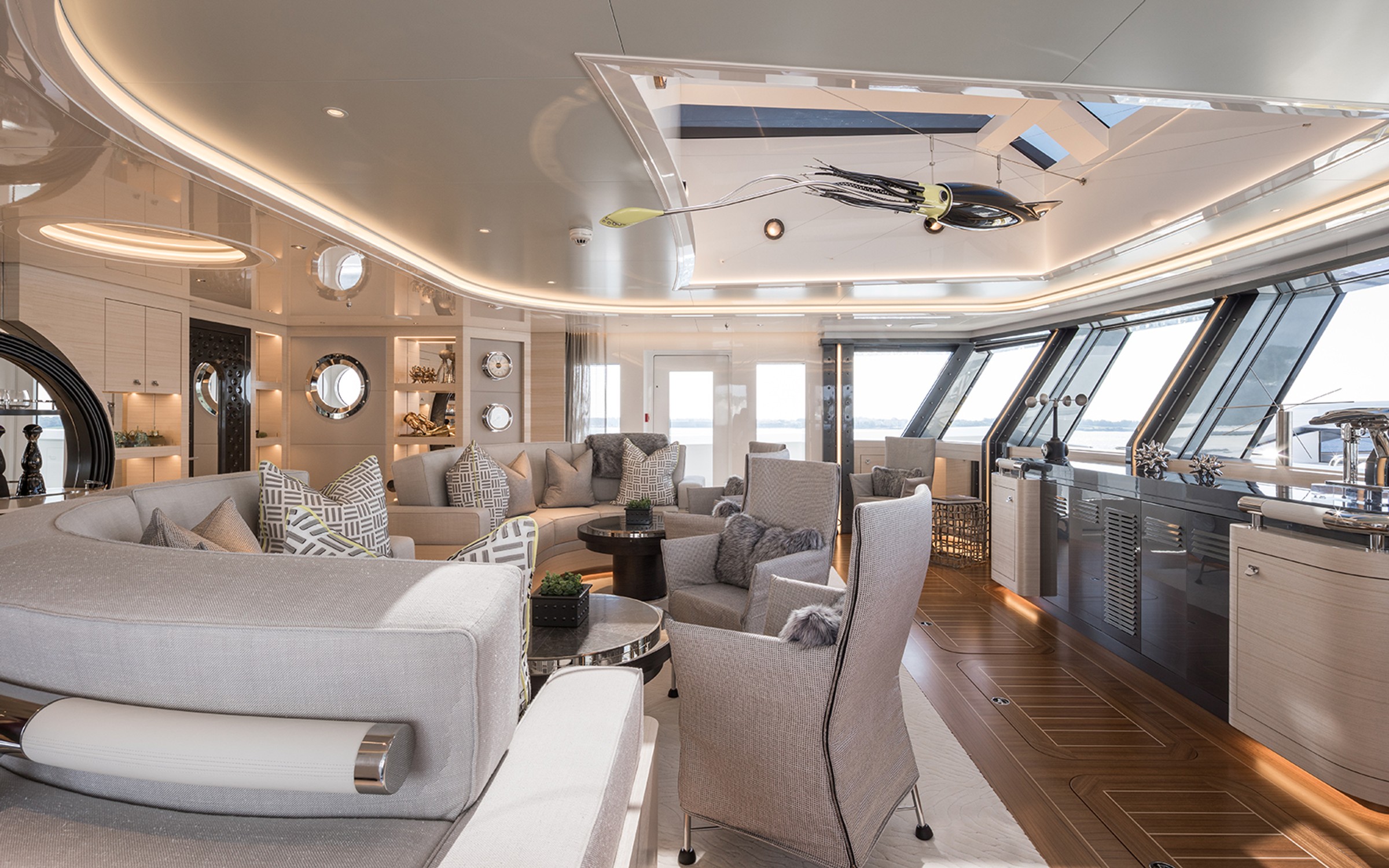 Scout, 64m new build superyacht, built by Hakvoort, designed by H2 Yacht Design — photograph 22