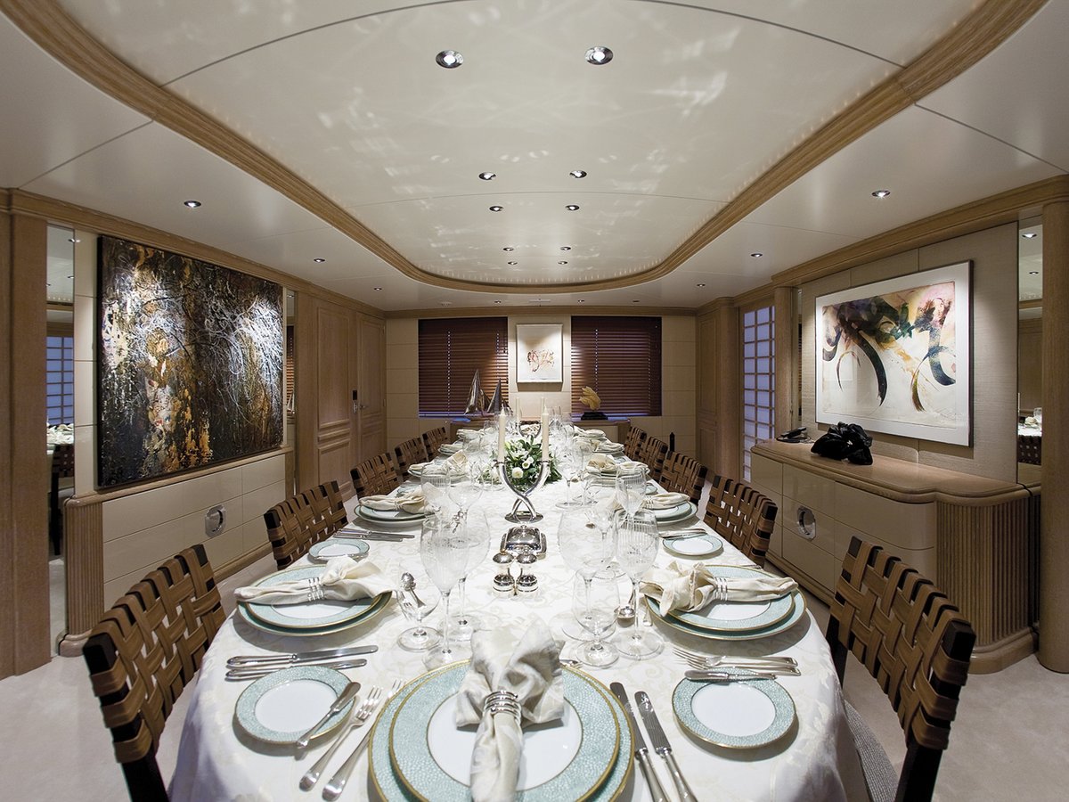 Va Bene, 48m superyacht refit, built by Pendennis, designed by H2 Yacht Design — photograph 1