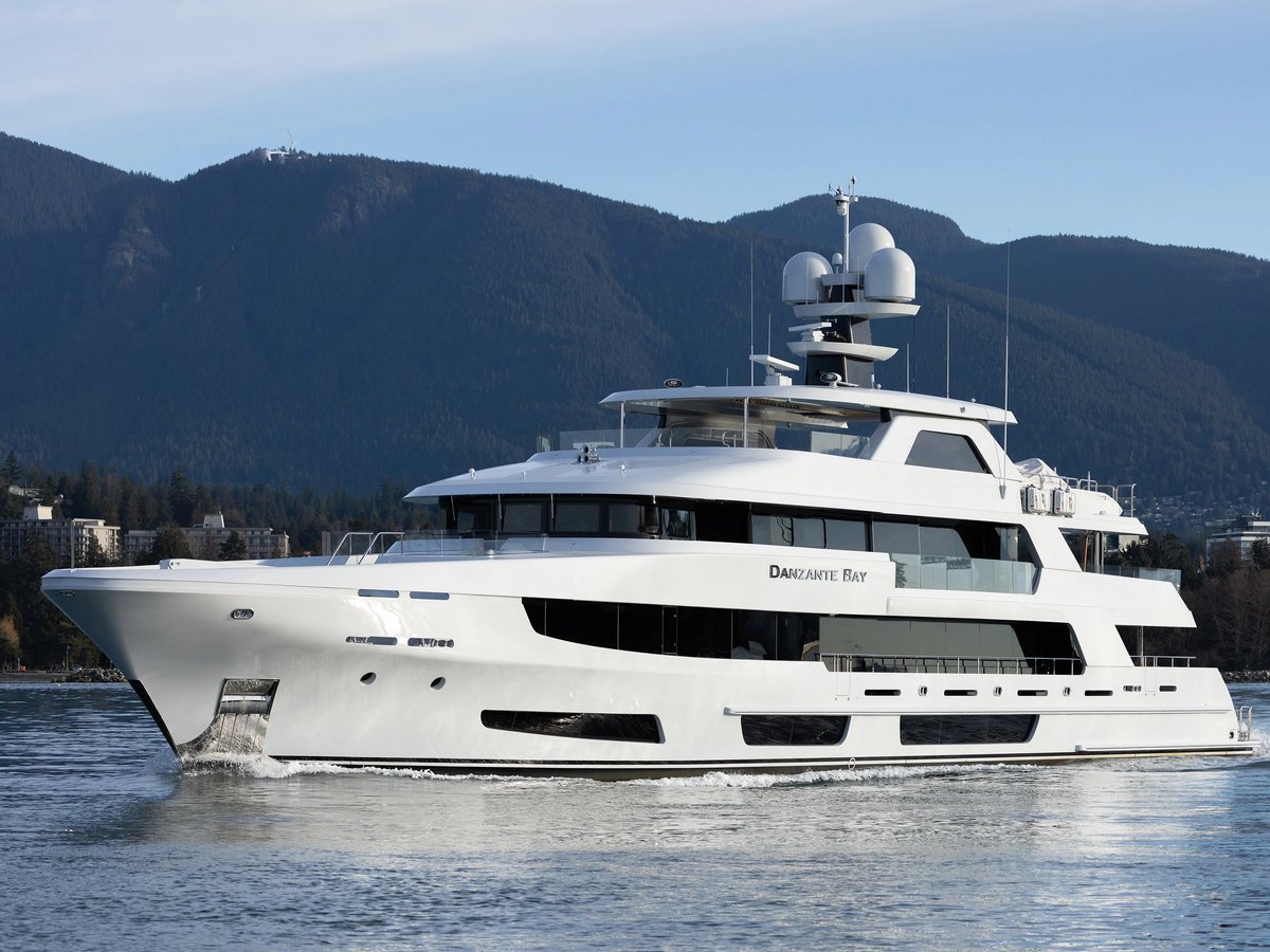 Danzante Bay, 50m new build superyacht, built by Crescent Custom Yachts, designed by H2 Yacht Design — photograph 1