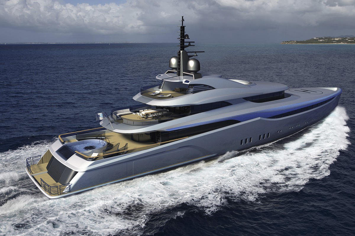Saturn, 70.00m superyacht concept, designed by H2 Yacht Design — photograph 2