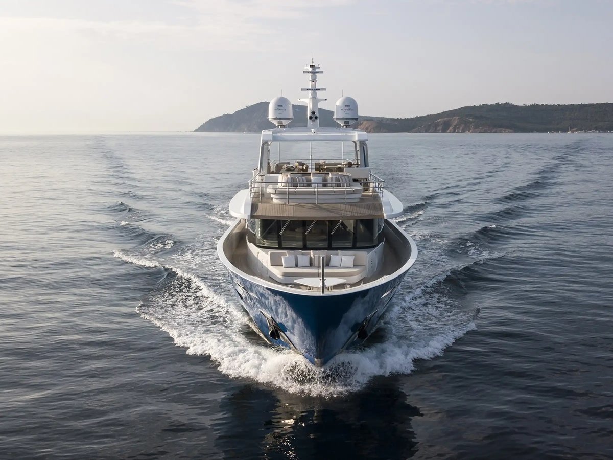 Piccolo, 38m new build superyacht, built by Alpha Custom Yacht, designed by H2 Yacht Design — photograph 2