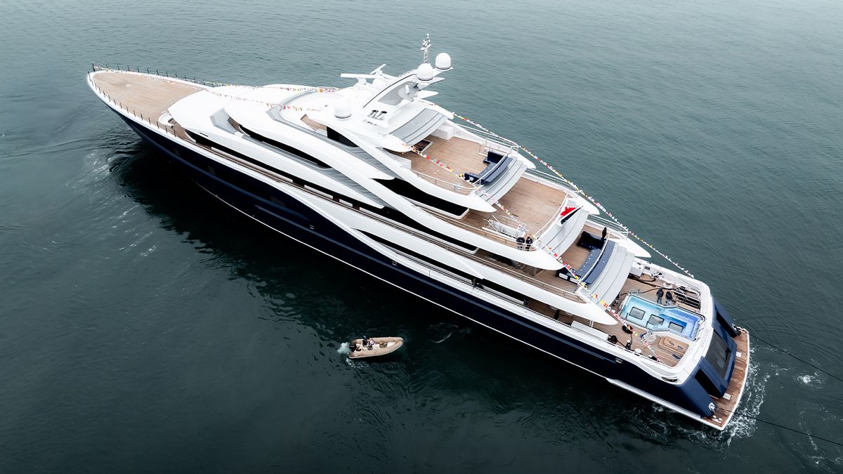 The Largest Yacht Ever Built in Turkey Just Hit the Seas