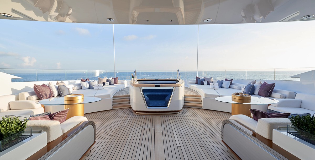 Arrow, 75m new build superyacht, built by Feadship, designed by H2 Yacht Design — photograph 8