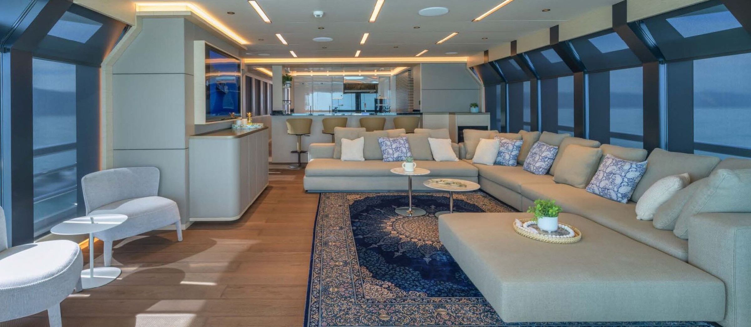 Drako, 38m new build superyacht, built by Alpha Custom Yachts, designed by H2 Yacht Design — photograph 10