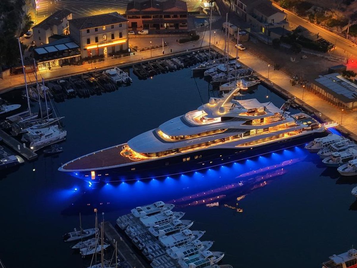 Angelique, 88m new build superyacht, built by Turquoise Yachts, designed by H2 Yacht Design — photograph 1