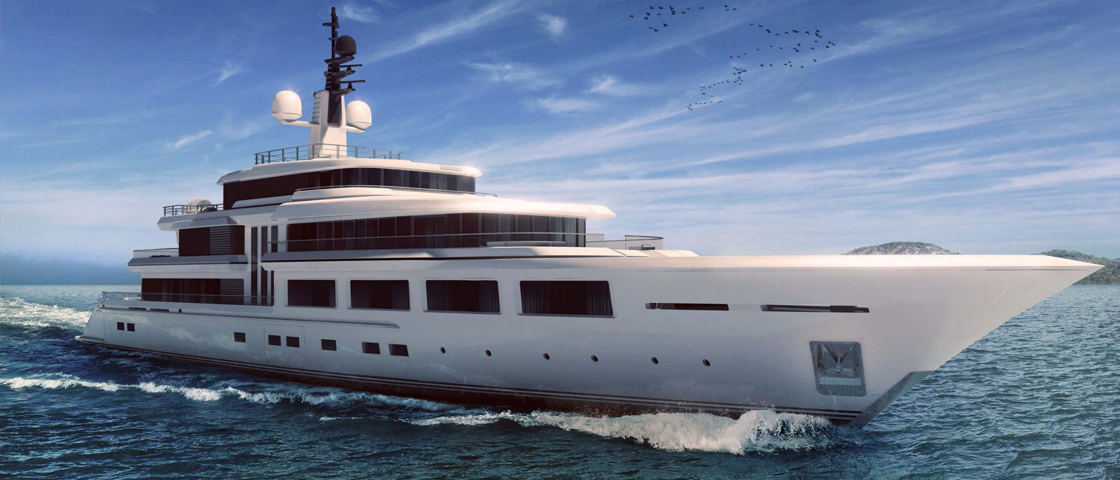Barracuda I, 74m superyacht concept, designed by H2 Yacht Design