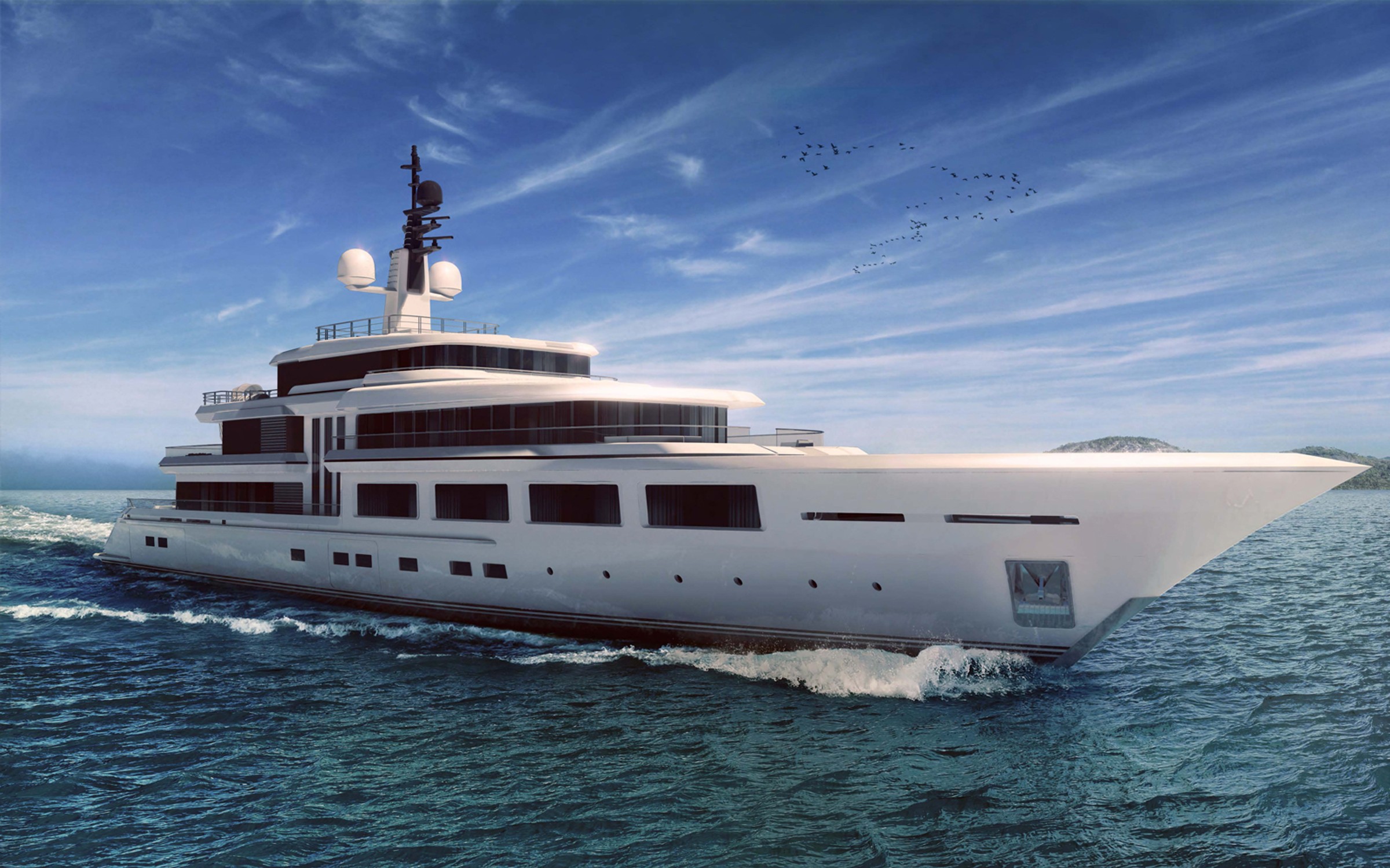 Barracuda I, 74m superyacht concept, designed by H2 Yacht Design