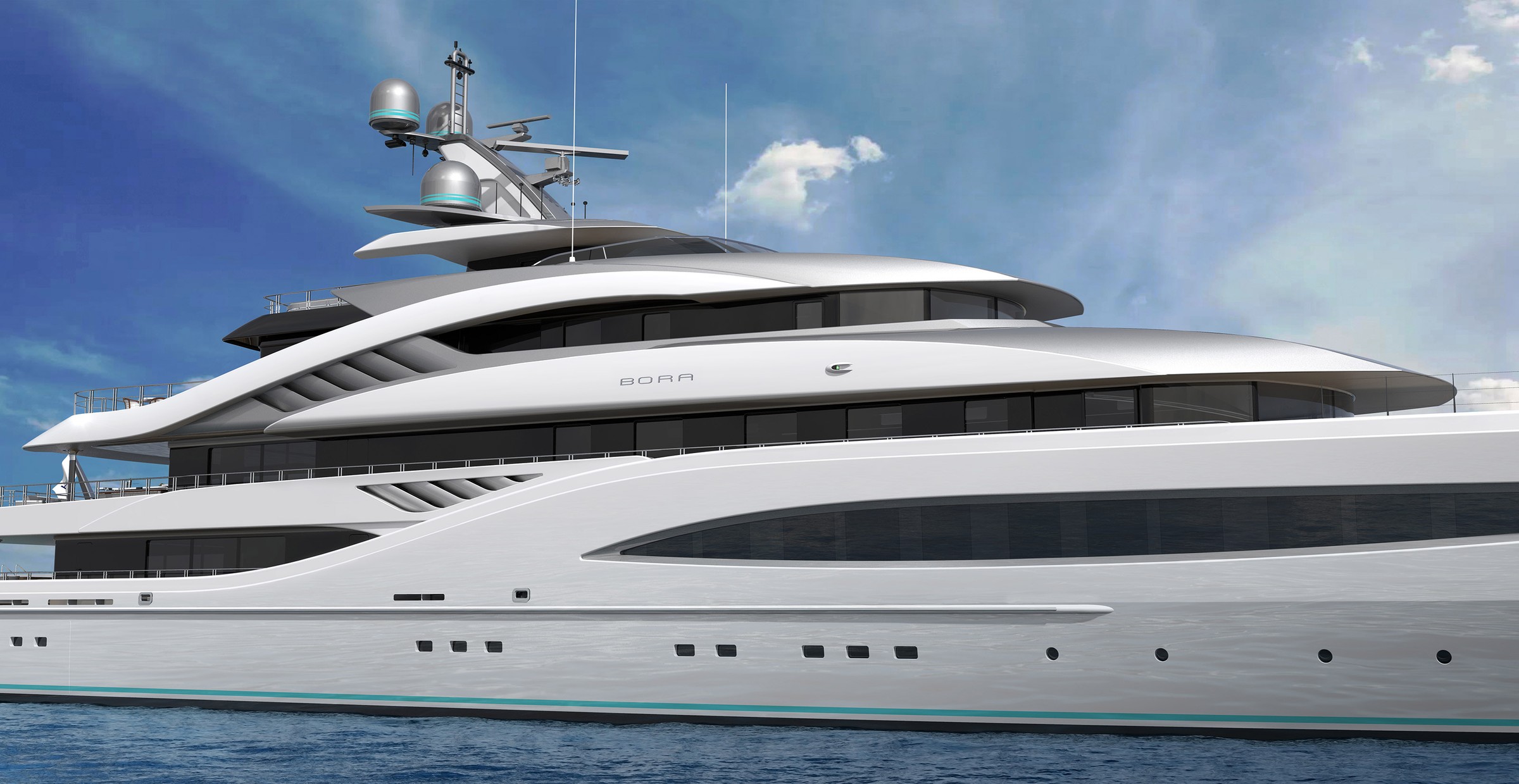 BORA, 81m superyacht concept, designed by H2 Yacht Design — photograph 13