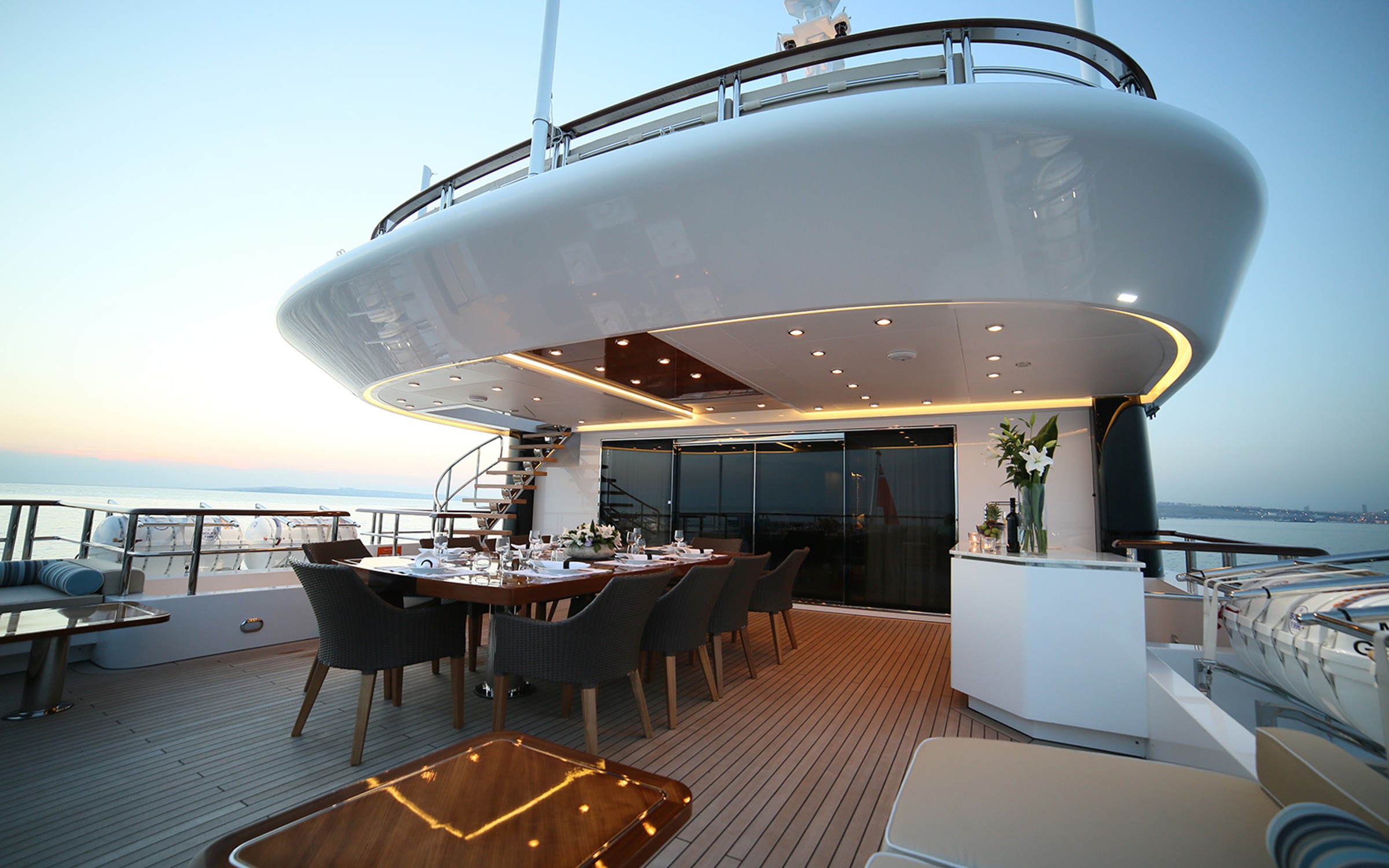 Dusur, 49.9m new build superyacht, built by Bilgin Yachts, designed by H2 Yacht Design — photograph 4