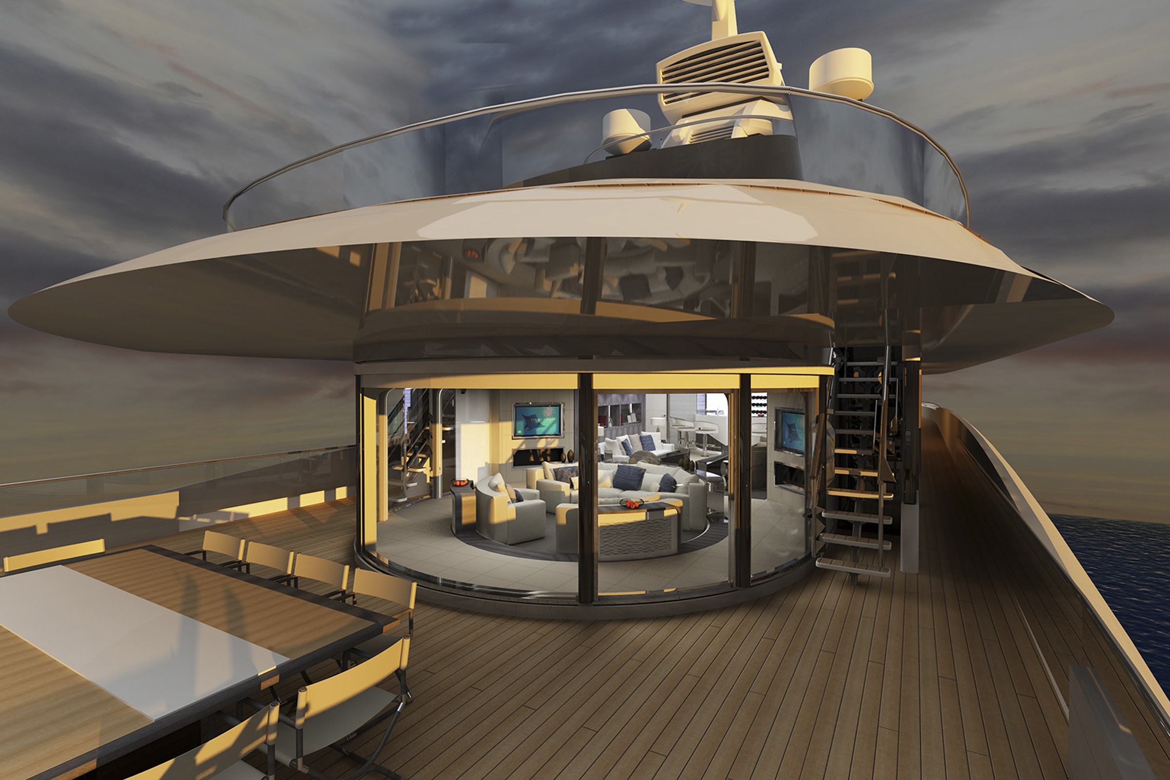 Dorries Maritime, 85.00m superyacht concept, designed by H2 Yacht Design — photograph 7