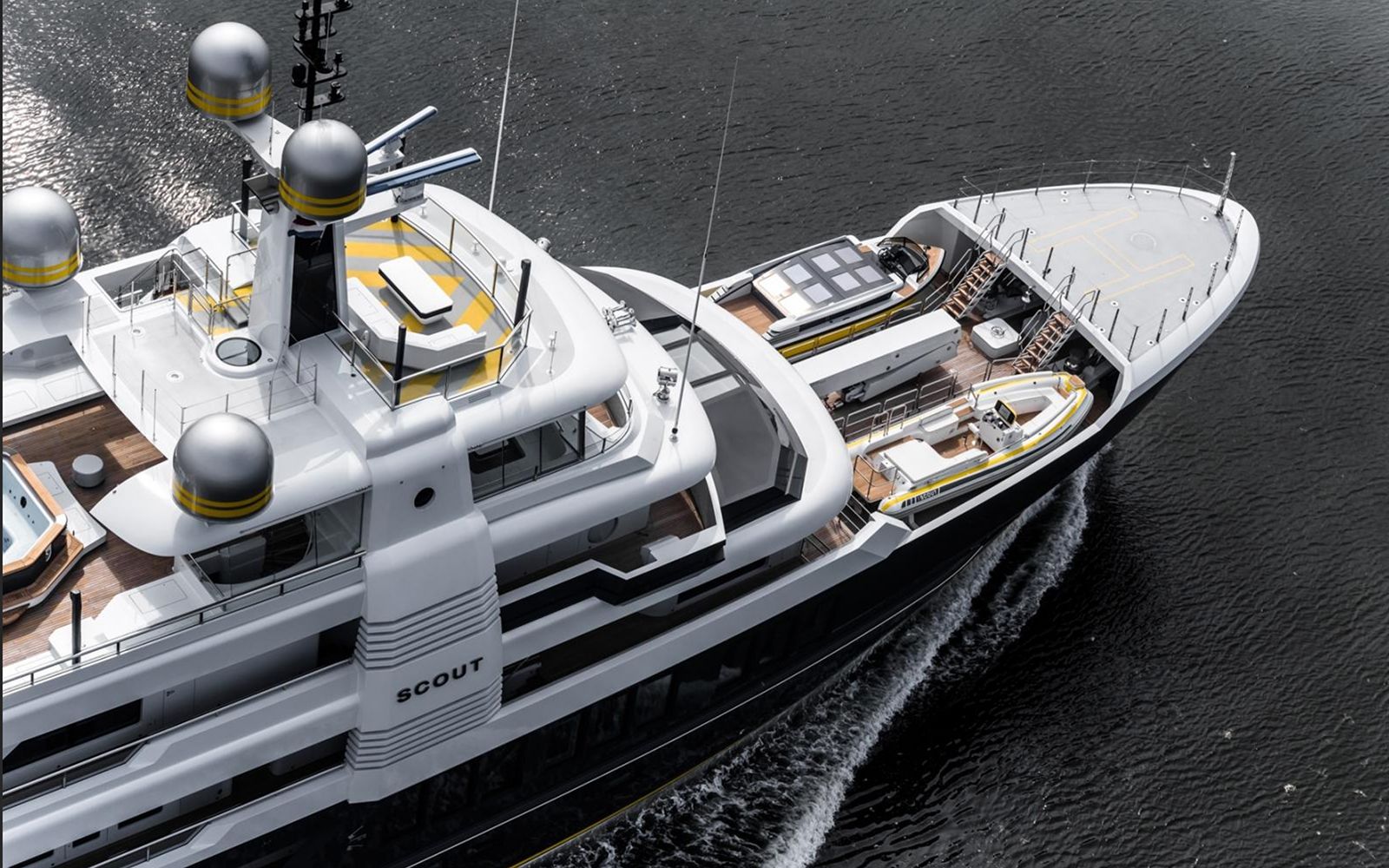 Scout, 64m new build superyacht, built by Hakvoort, designed by H2 Yacht Design — photograph 2