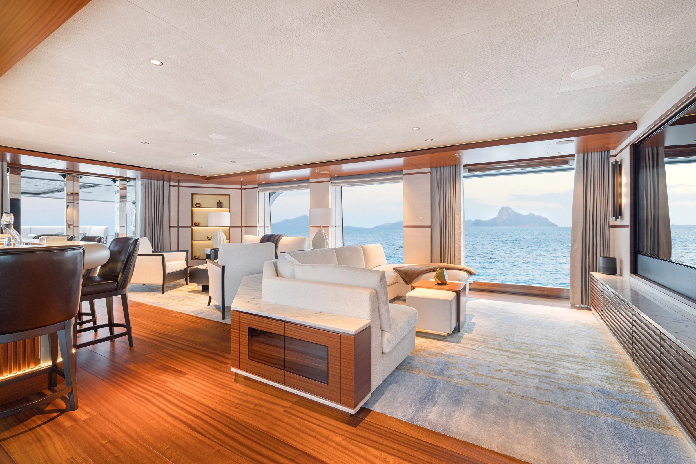 Danzante Bay, 50m new build superyacht, built by Crescent Custom Yachts, designed by H2 Yacht Design — photograph 7