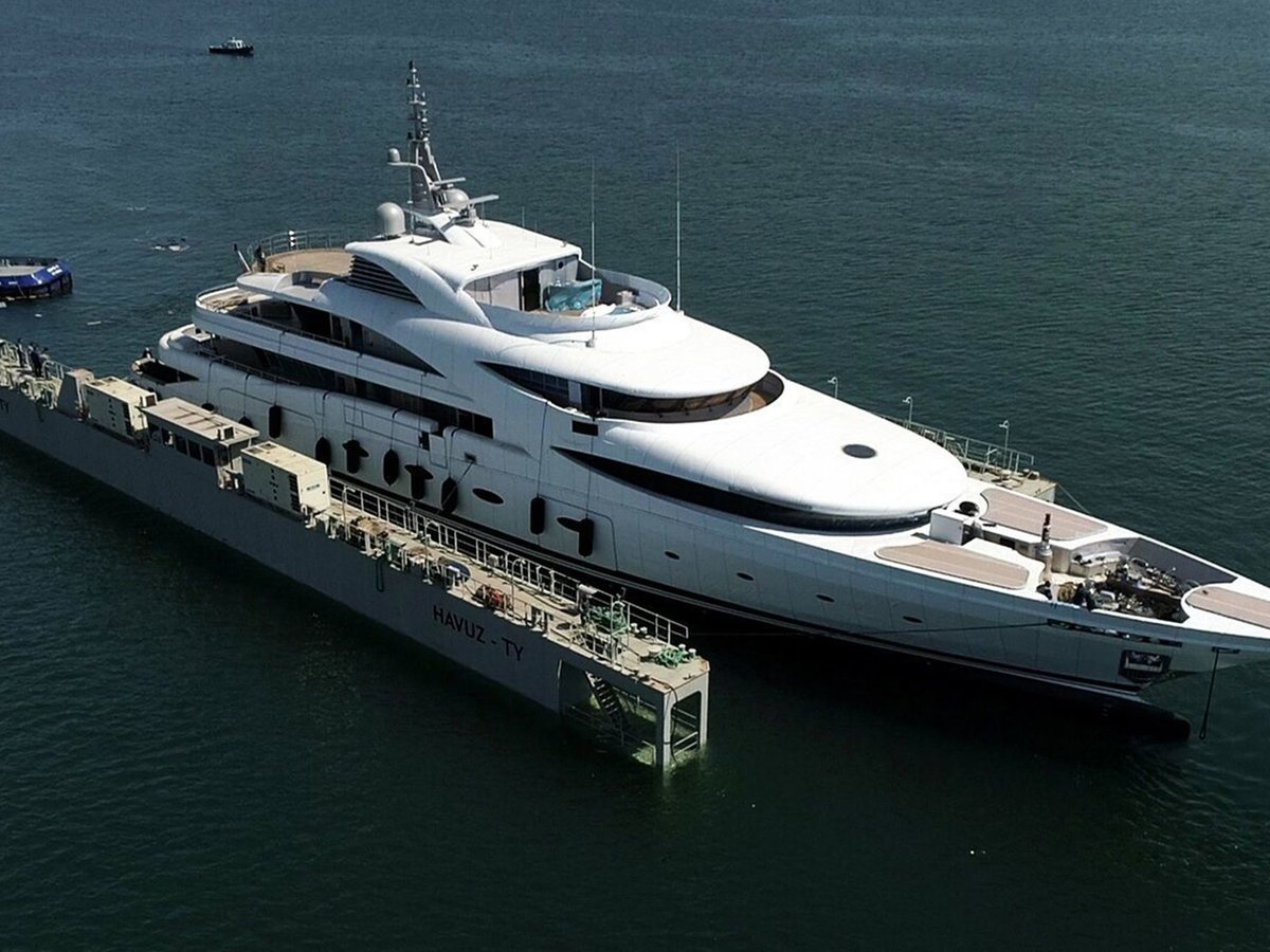 Victoria, 71m new build superyacht, built by AES Yacht, designed by H2 Yacht Design — photograph 1