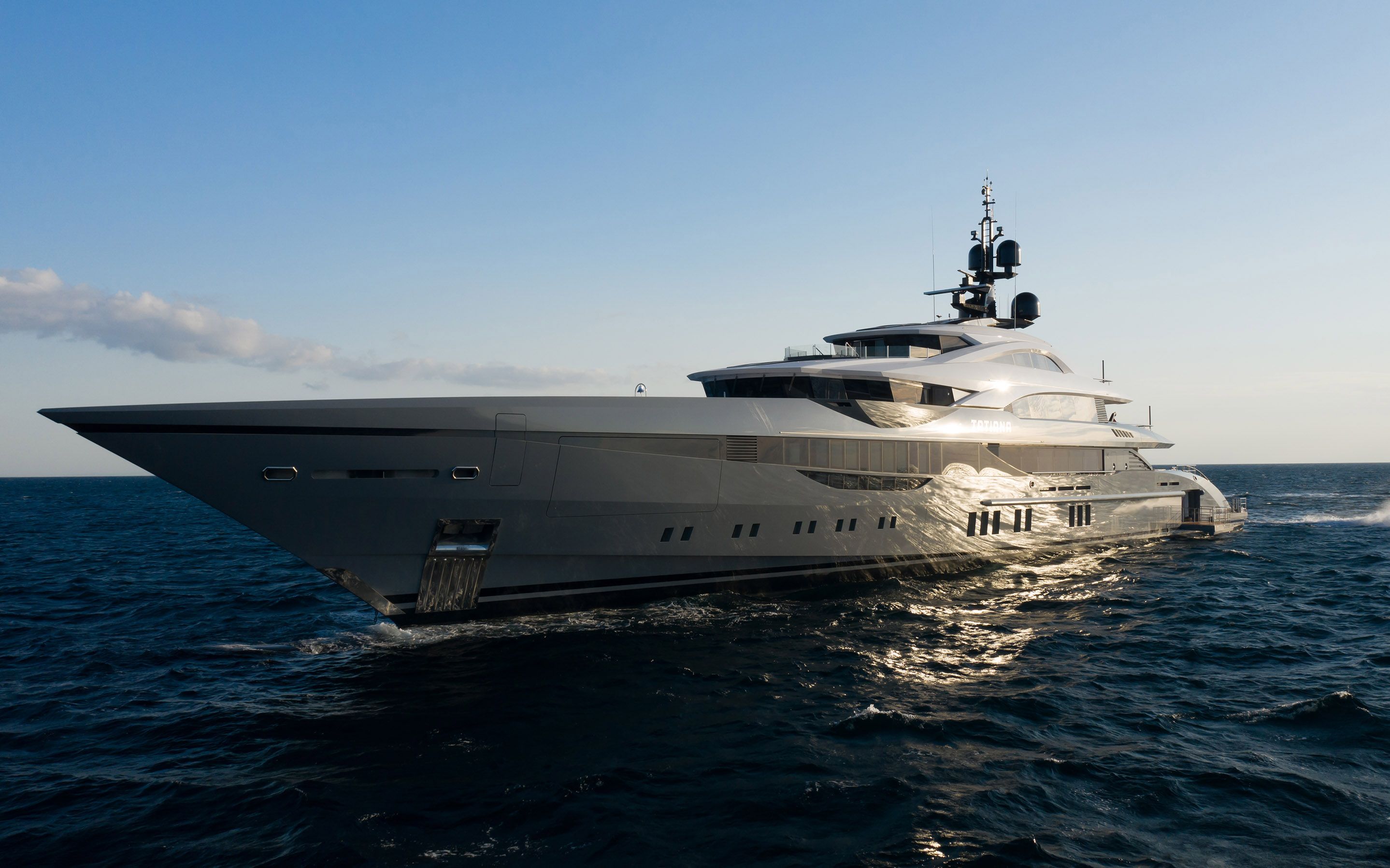 Tatiana, 80m new build superyacht, built by Bilgin Yachts, designed by H2 Yacht Design