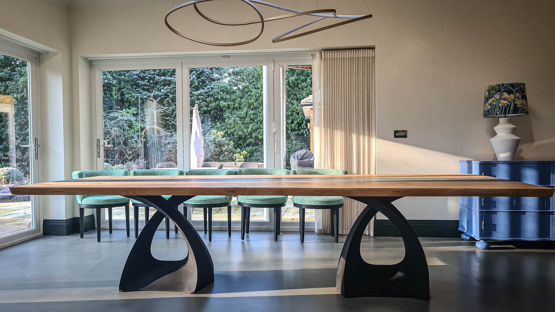 Dekton & Oak — Double Helix with Dekton & Oak Top